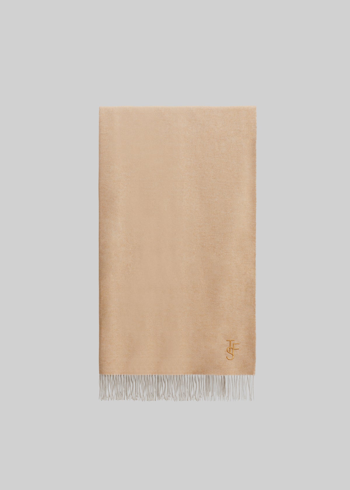 Kera Reversible Throw Blanket - Camel/Cream - 5