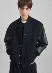 Kerava Oversized Bomber Jacket - Black
