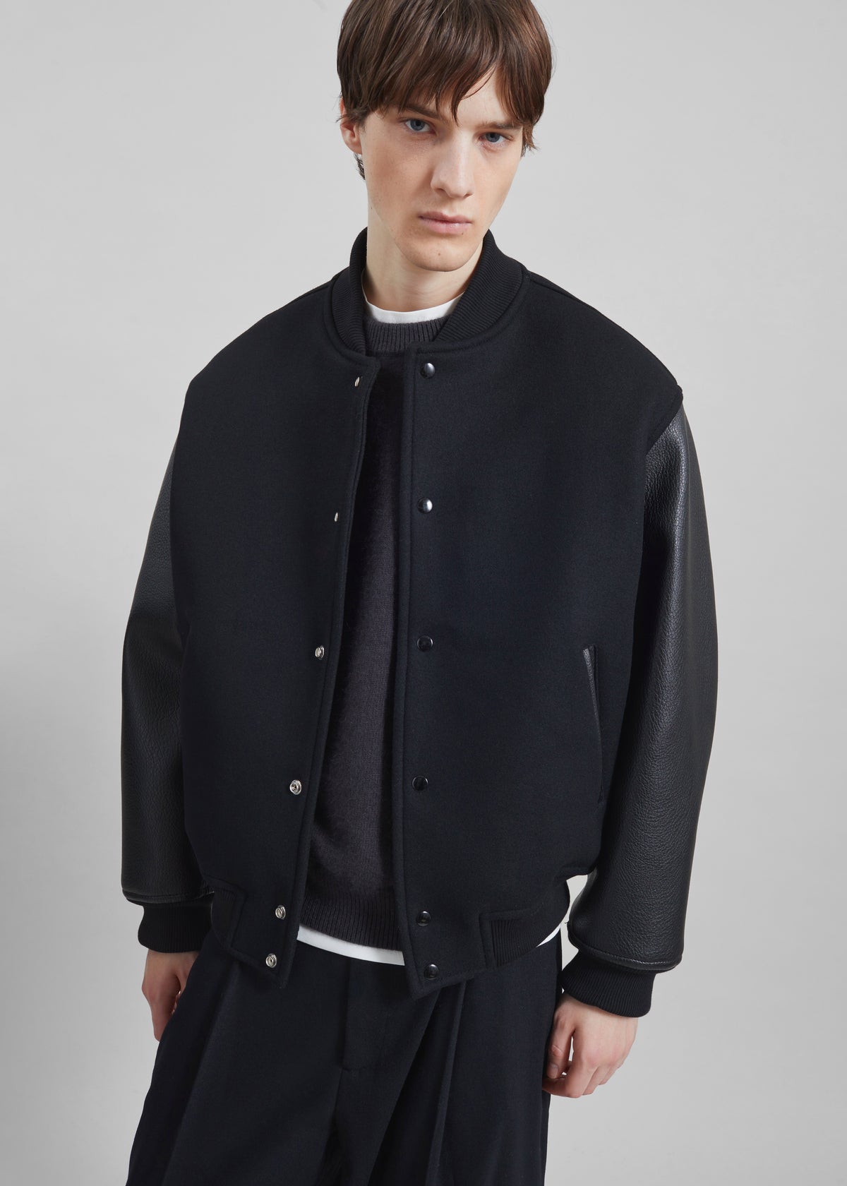 Kerava Oversized Bomber Jacket - Black - 6