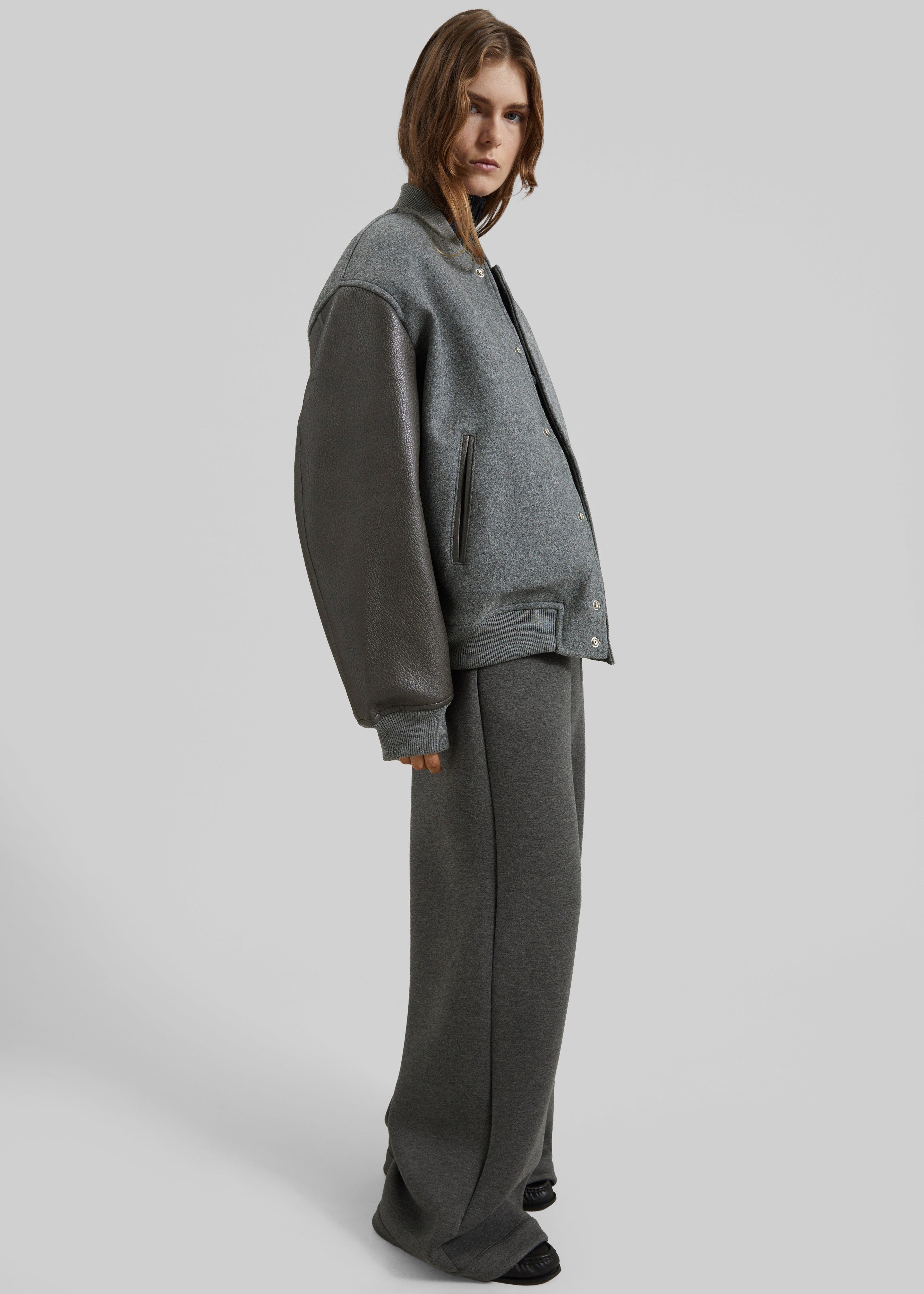 Kerava Oversized Bomber Jacket - Grey – The Frankie Shop