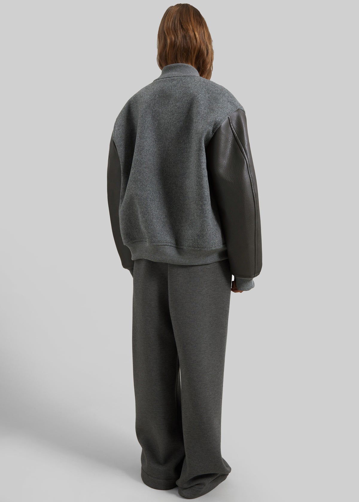 Kerava Oversized Bomber Jacket - Grey - 14