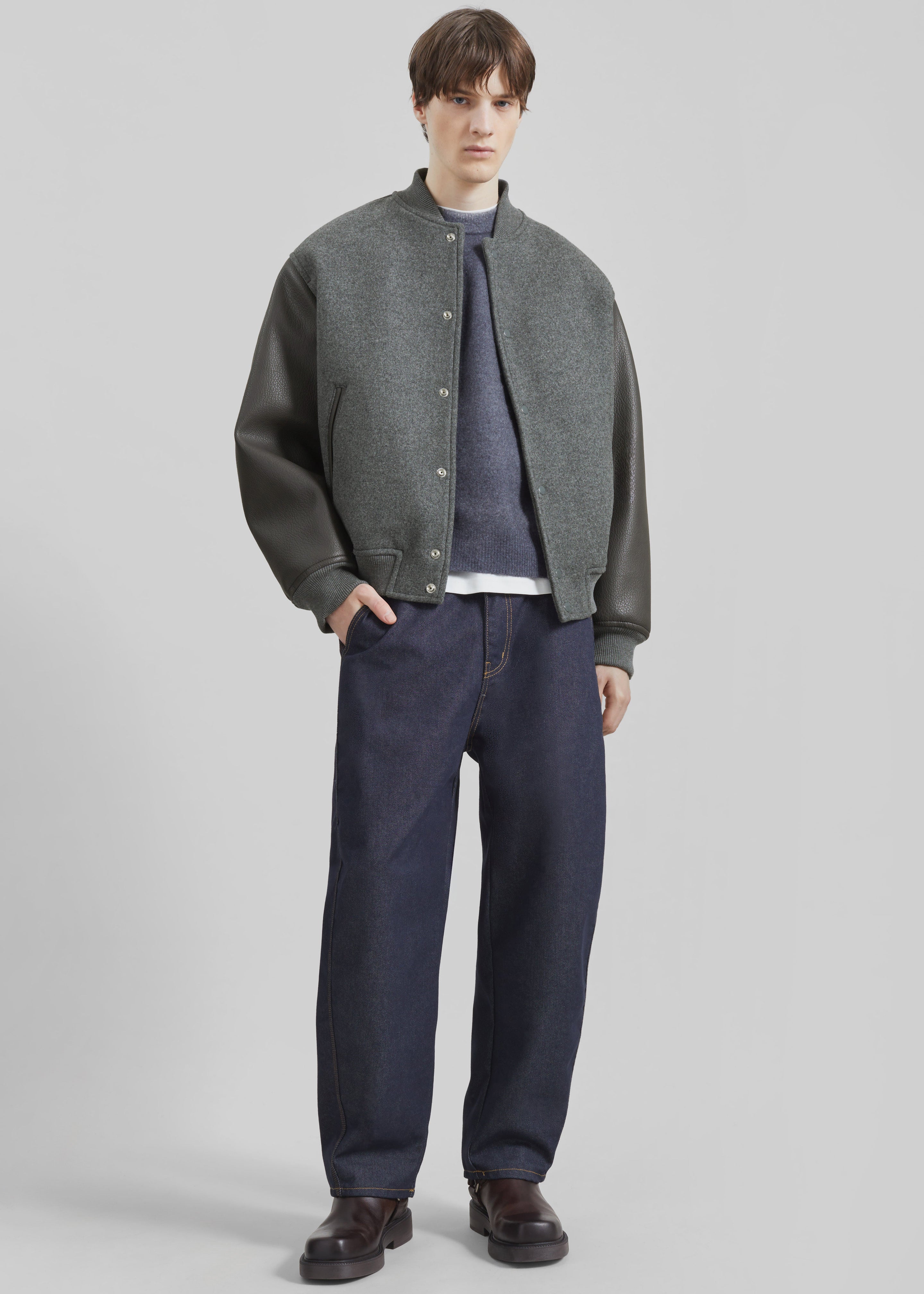 Kerava Oversized Bomber Jacket - Grey - 16 - [gender-male]