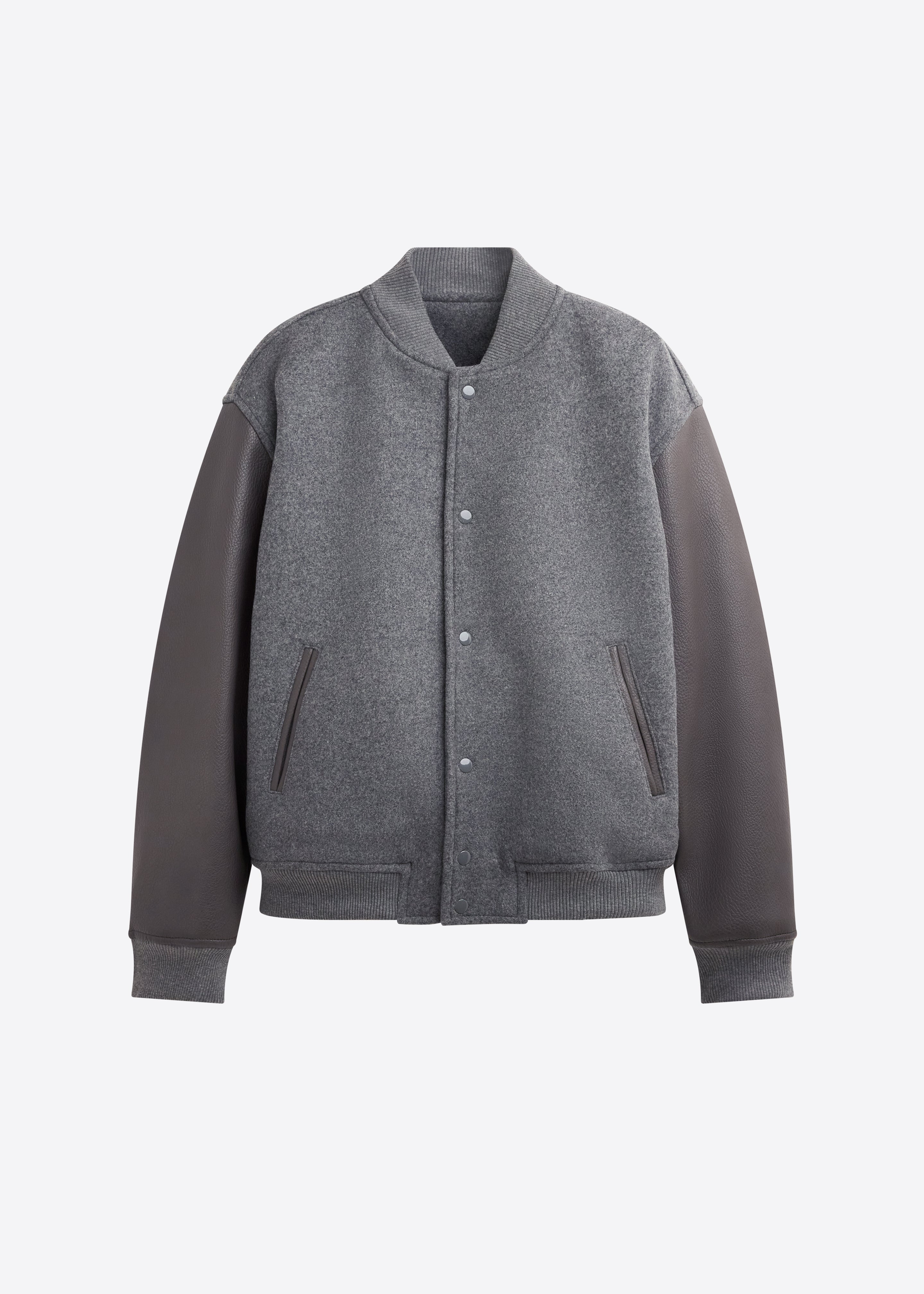 Kerava Oversized Bomber Jacket - Grey – The Frankie Shop