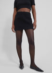 Kerrigan Wool Mini Skirt - Black