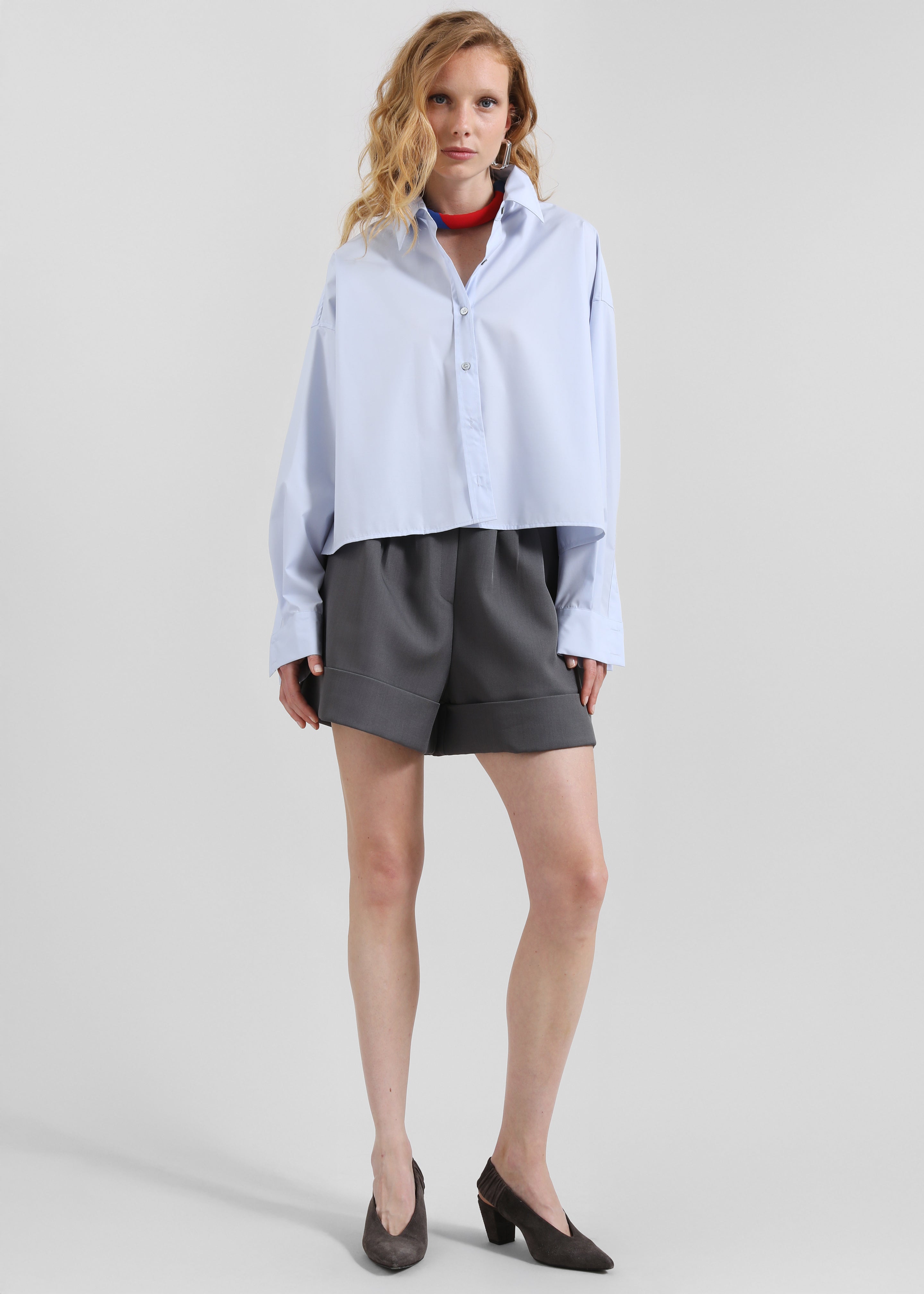 Kersey Boxy Shirt - Sky Blue - 7