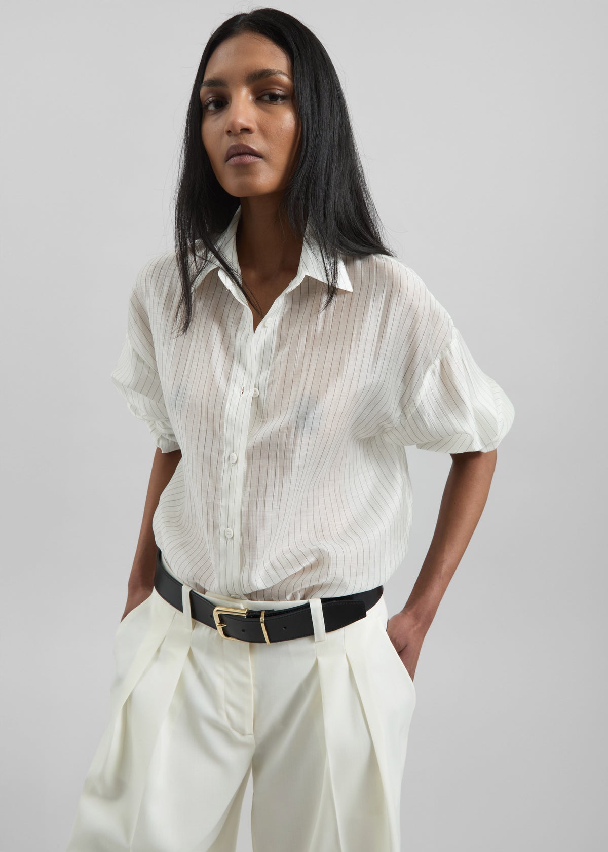 open back dress shirt Derek Lam 10 Crosby Alba Printed Dress