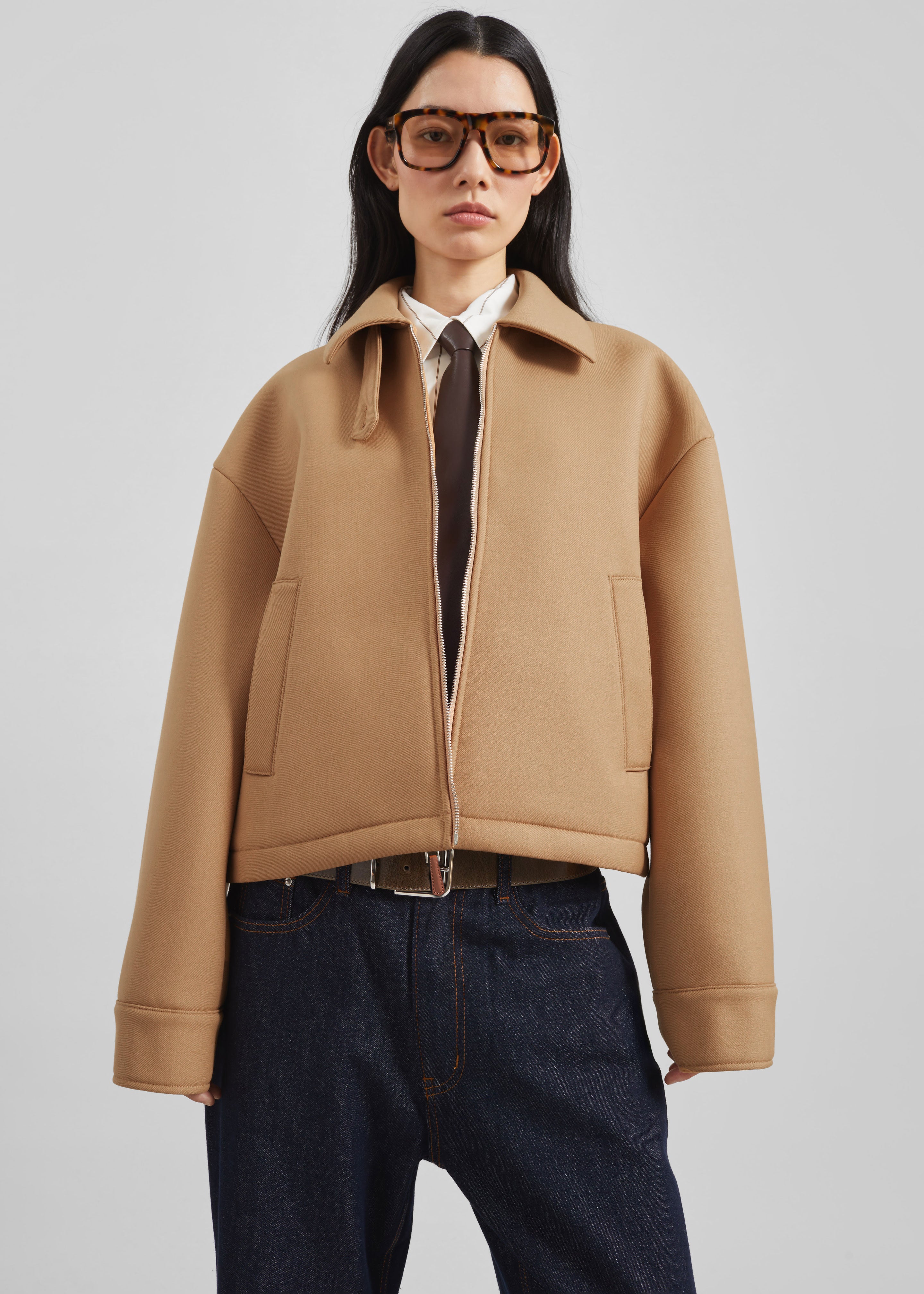 Keston Boxy Jacket - Camel - 5