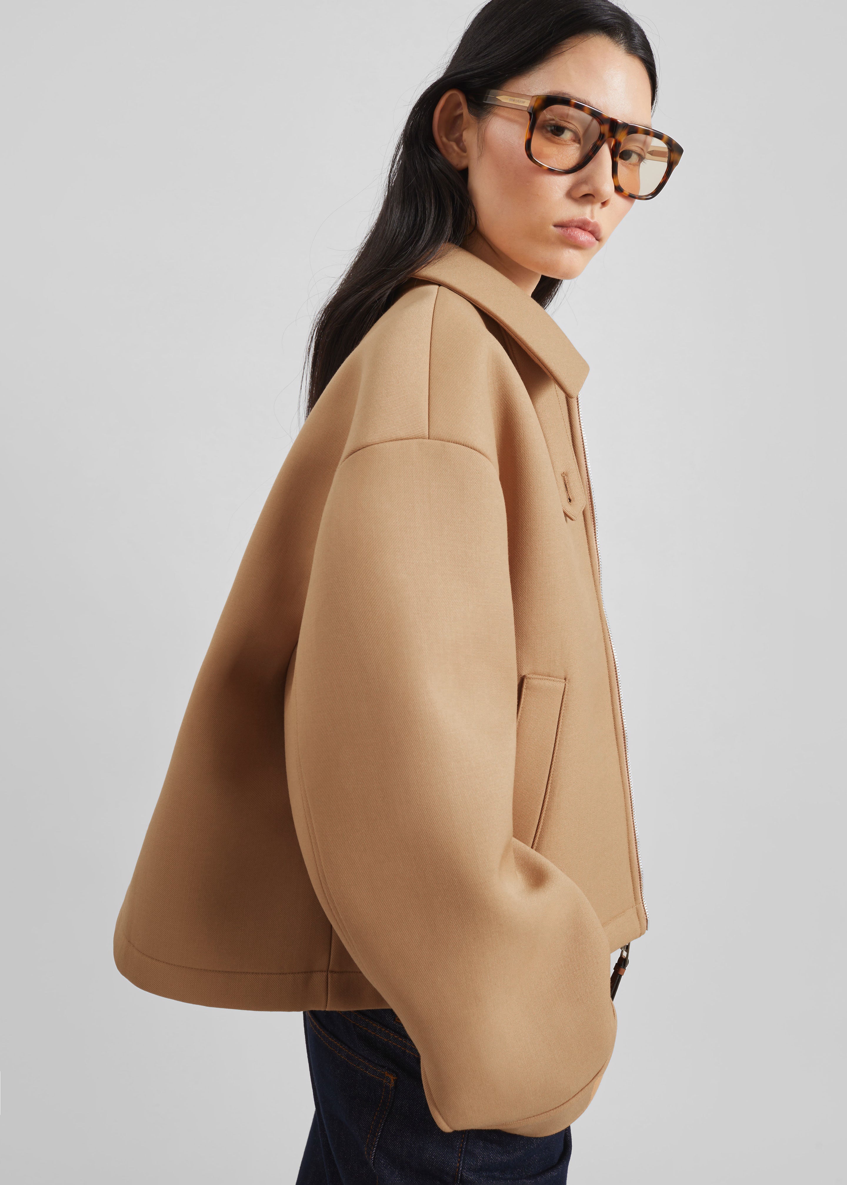 Keston Boxy Jacket - Camel - 7