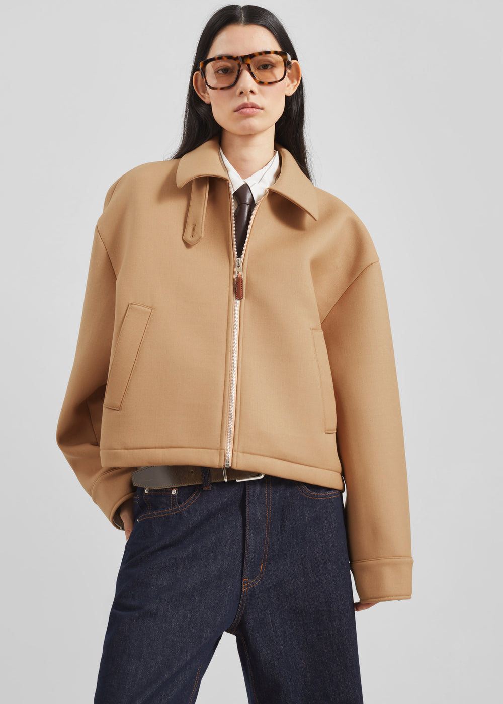 Keston Boxy Jacket - Camel