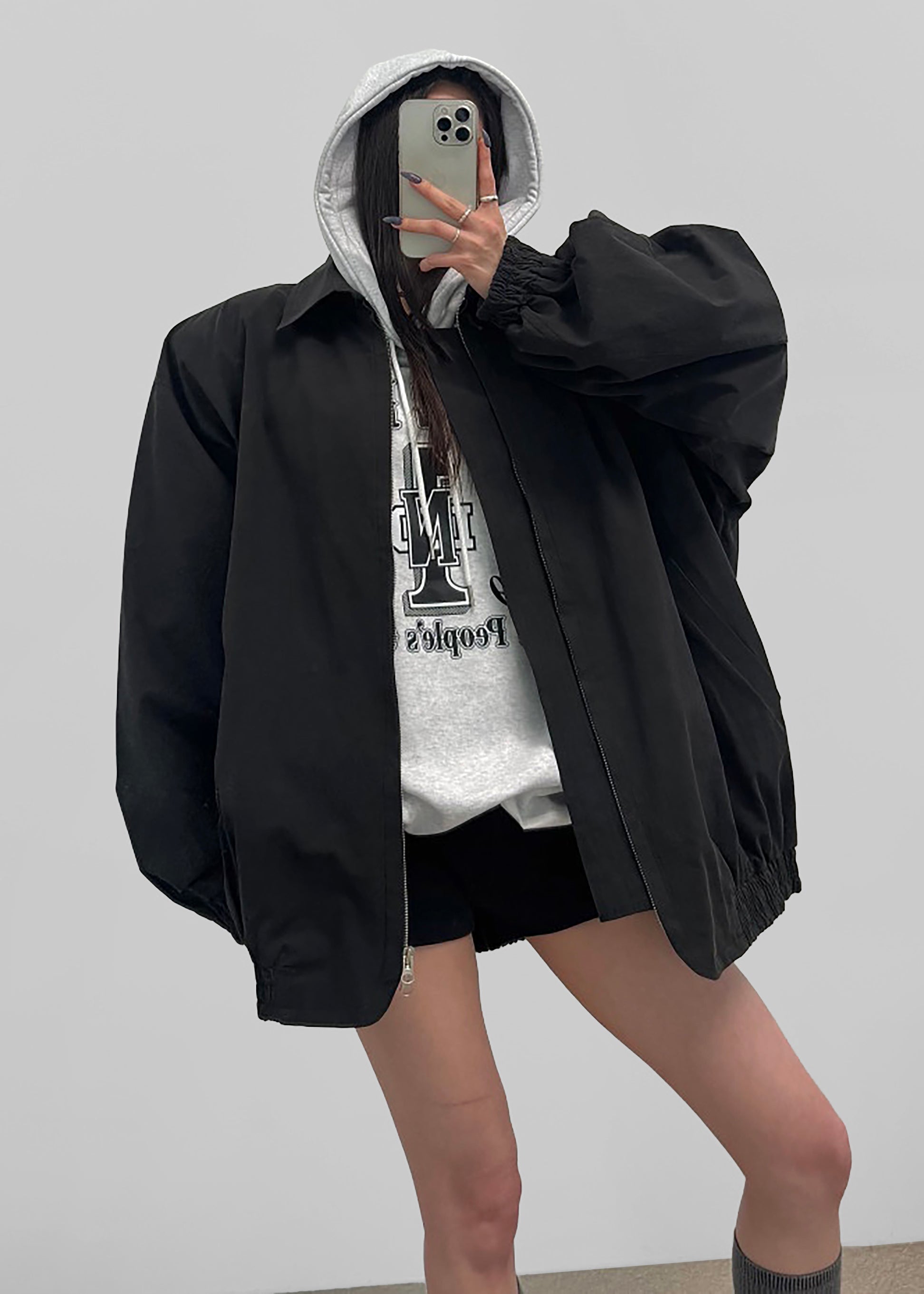 Keswick Bomber Jacket - Black - 1