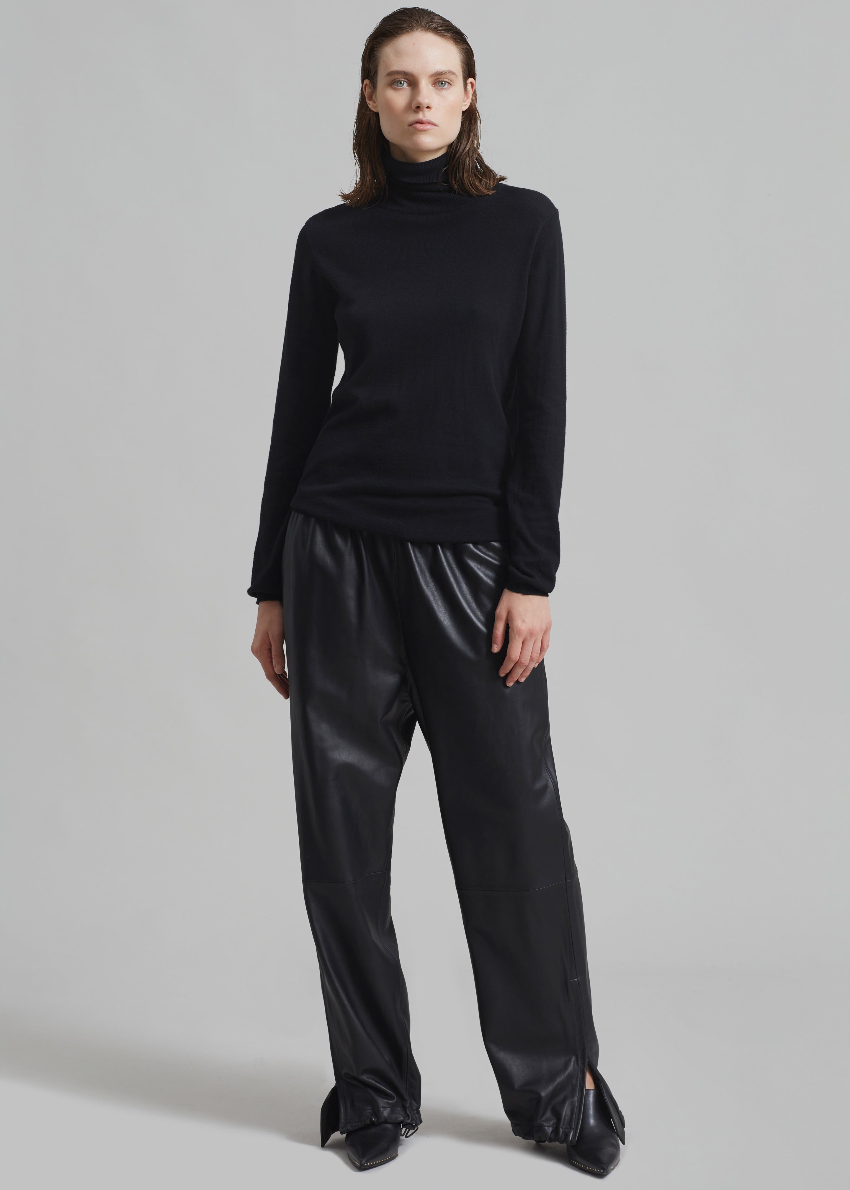 Kevin Leather Trousers - Black – The Frankie Shop