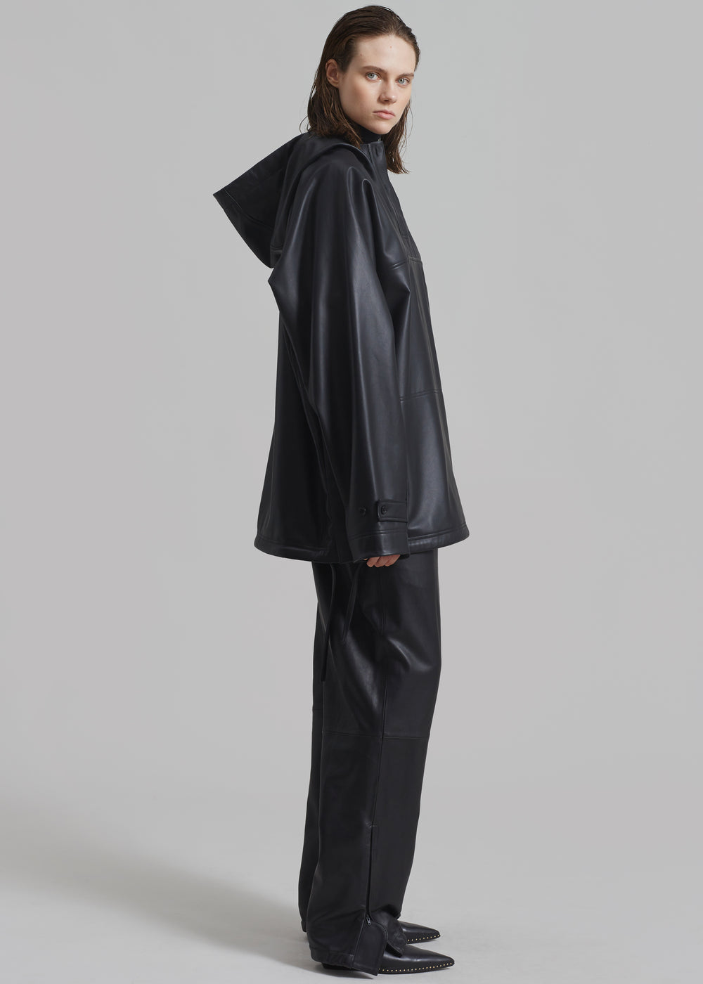 Kevin Leather Trousers - Black - 1