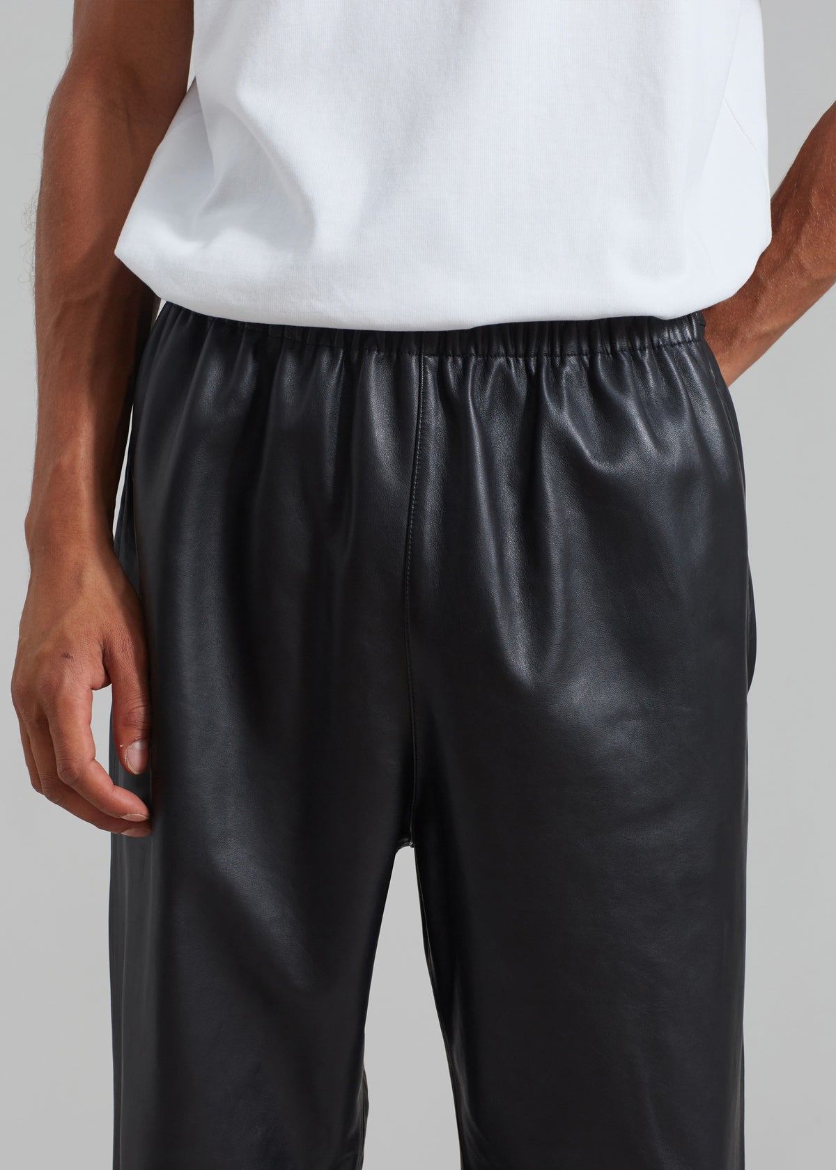 Kevin Leather Trousers - Black - 10