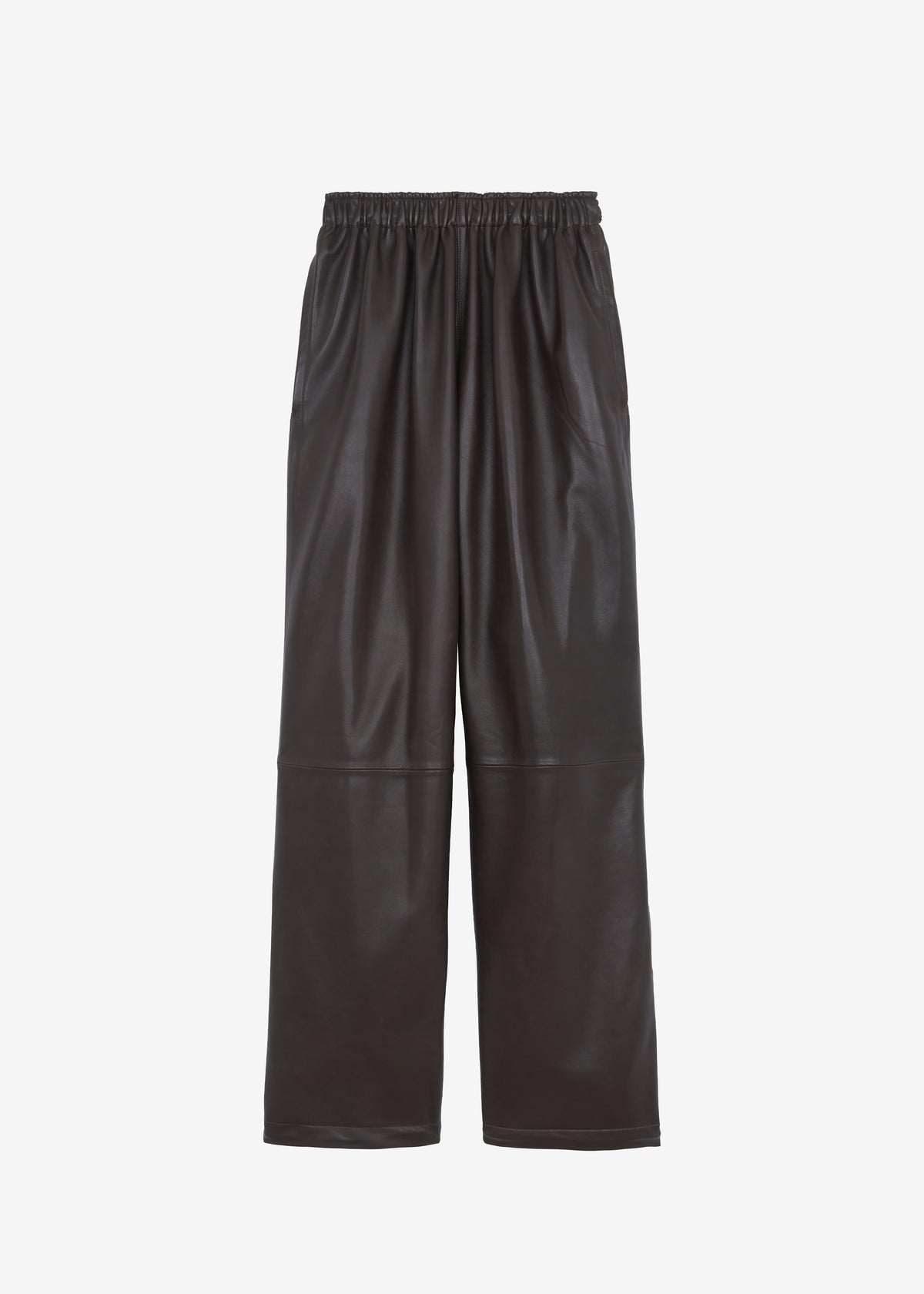 Kevin Leather Trousers - Brown - 18
