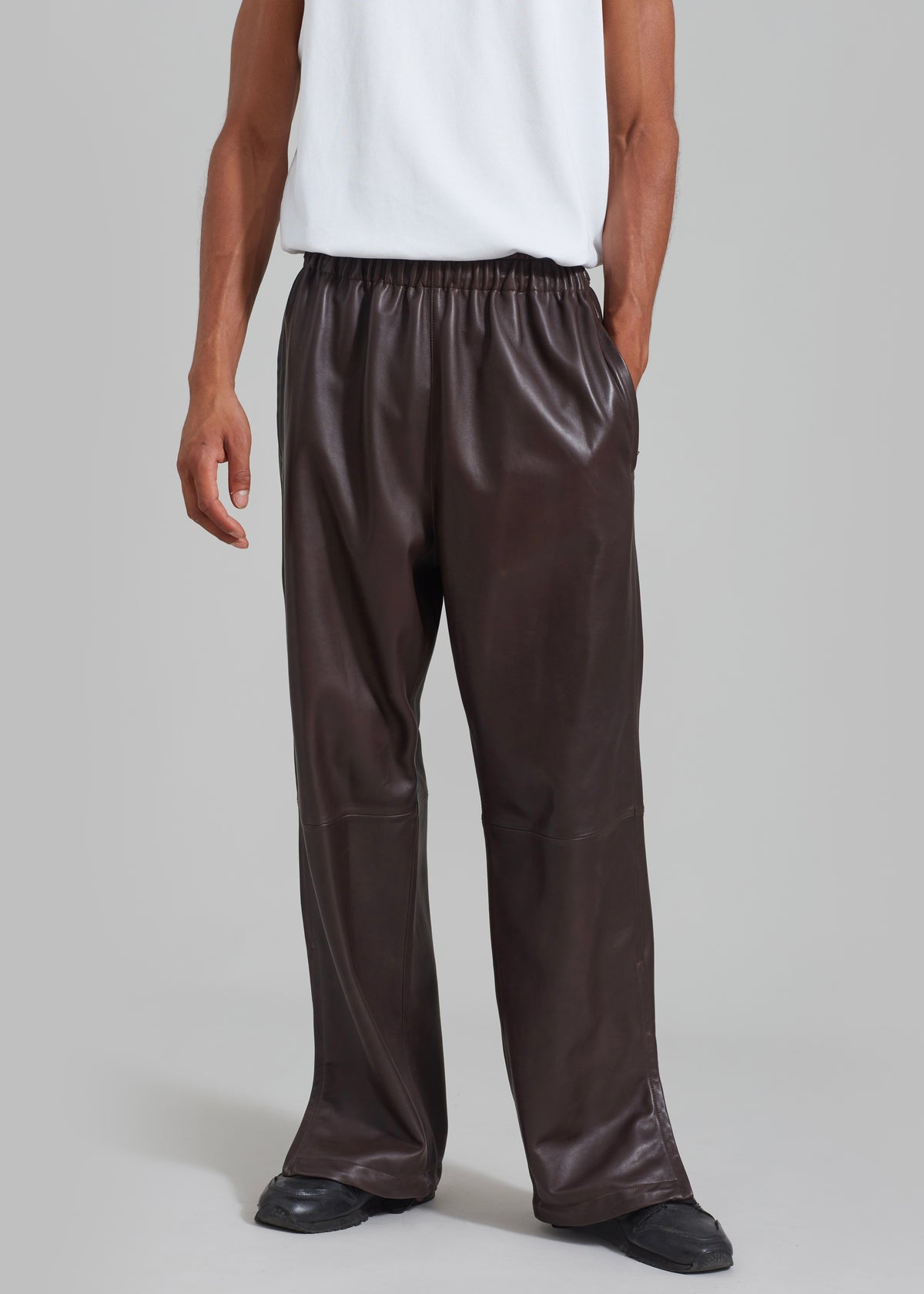 Kevin Leather Trousers - Brown - 13 - [gender-male]