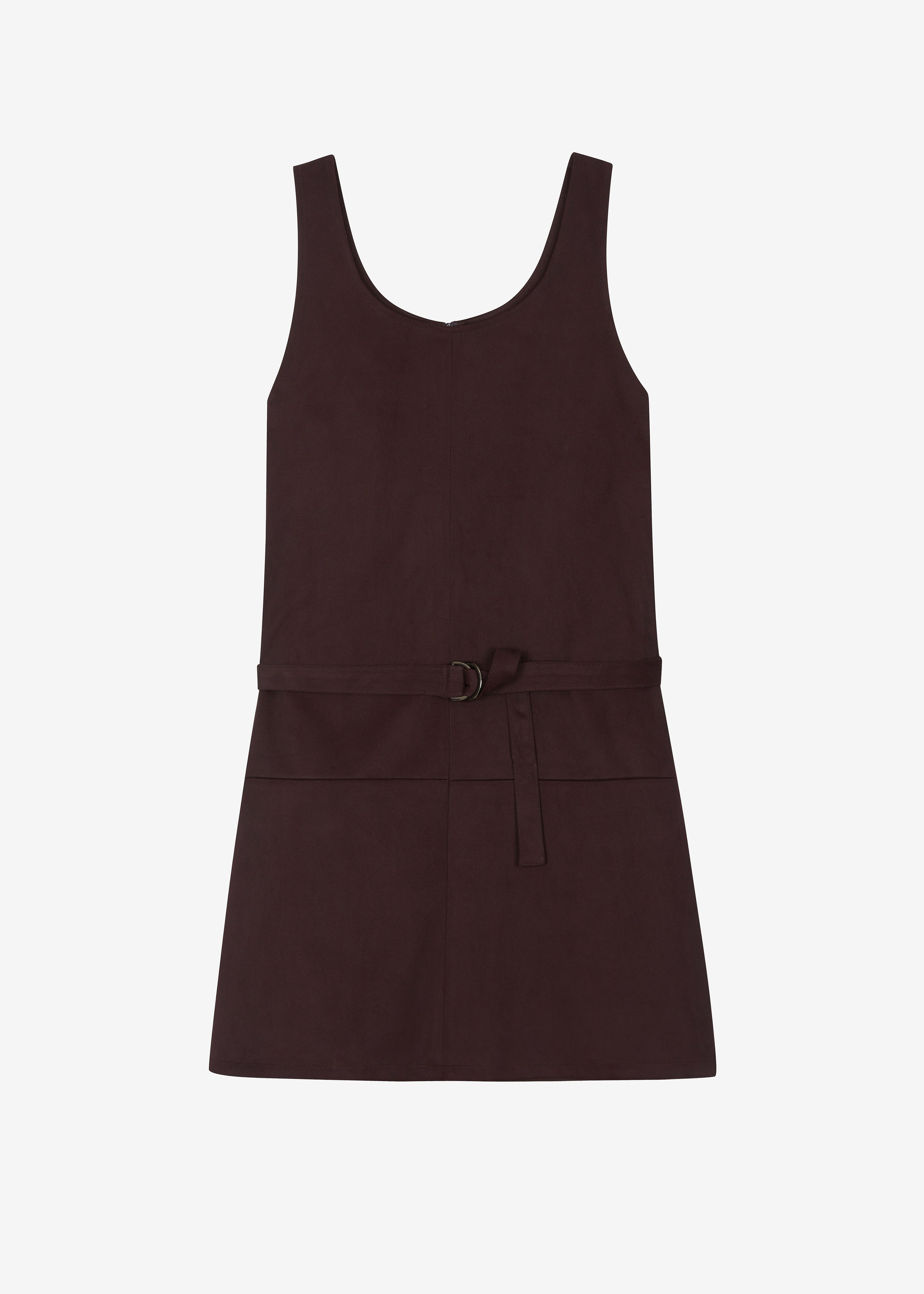 Kildare Faux Suede Dress - Plum - 9