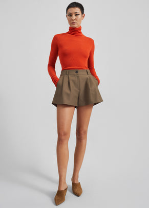 Kinsley Mini Shorts - Brown