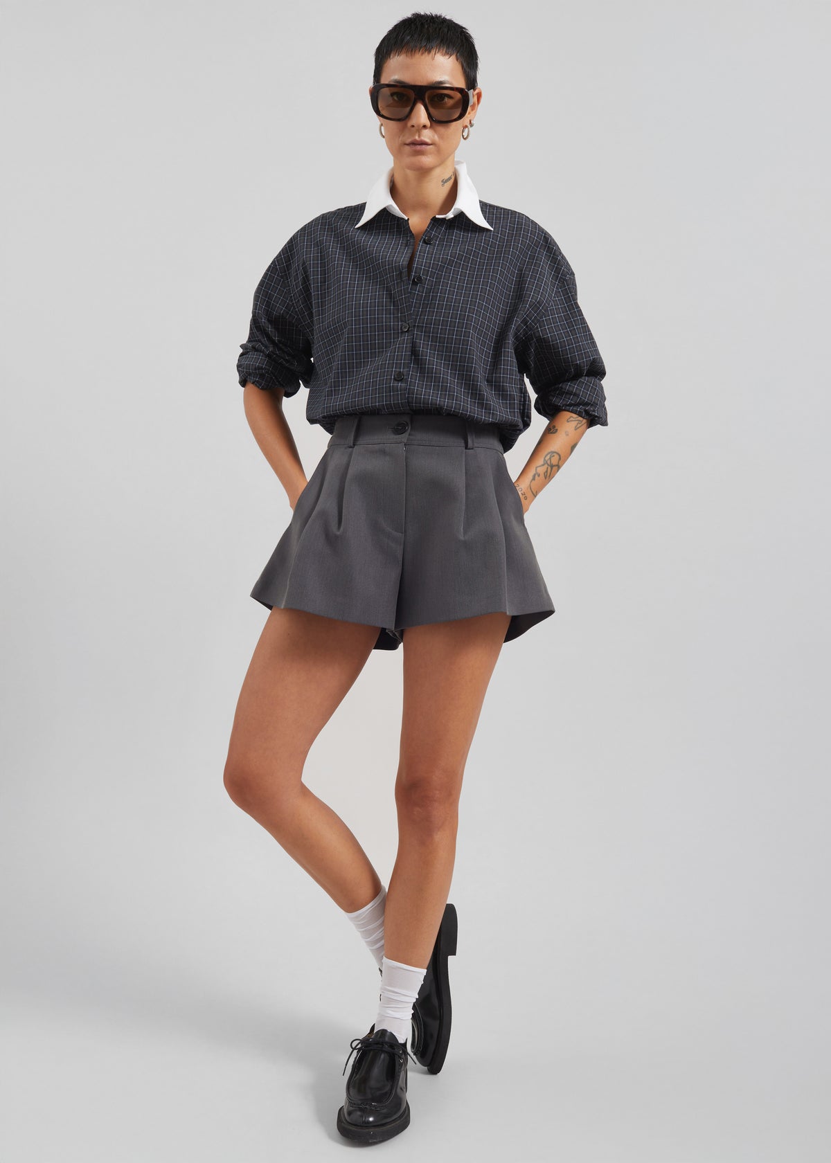 Kinsley Mini Shorts - Grey - 9