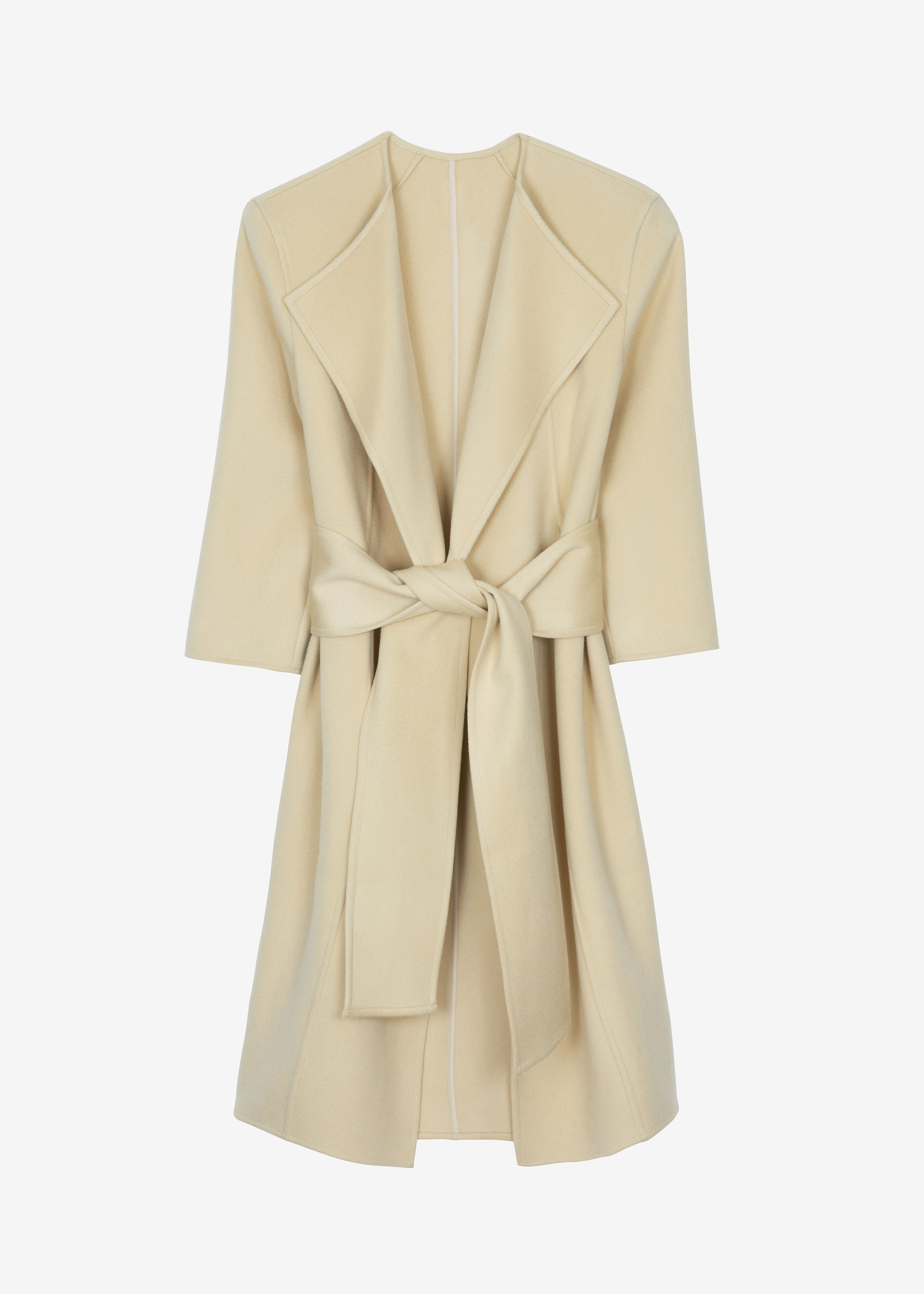 Kiva Wool Coat - Beige - 11