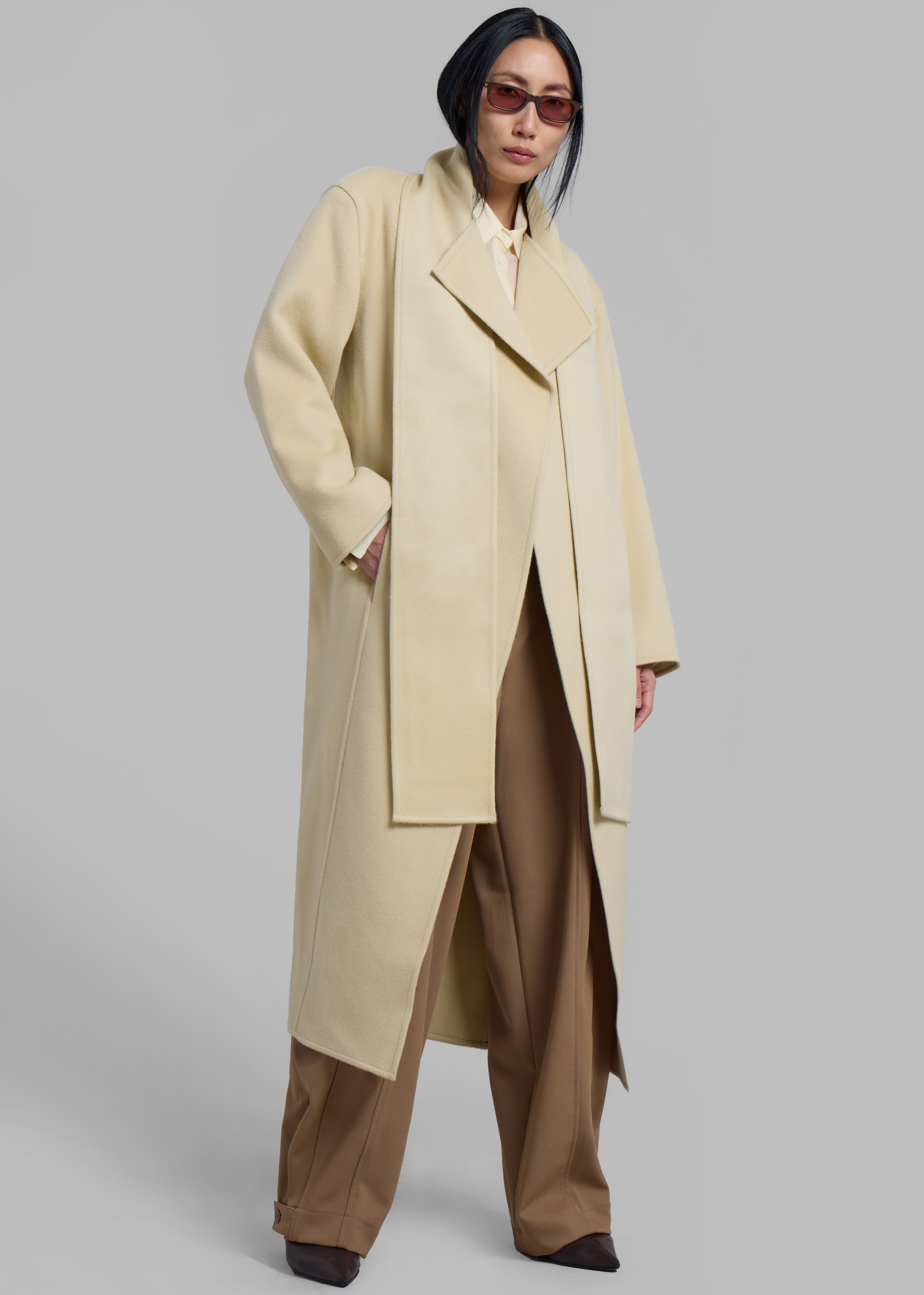 Kiva Wool Coat - Beige - 3