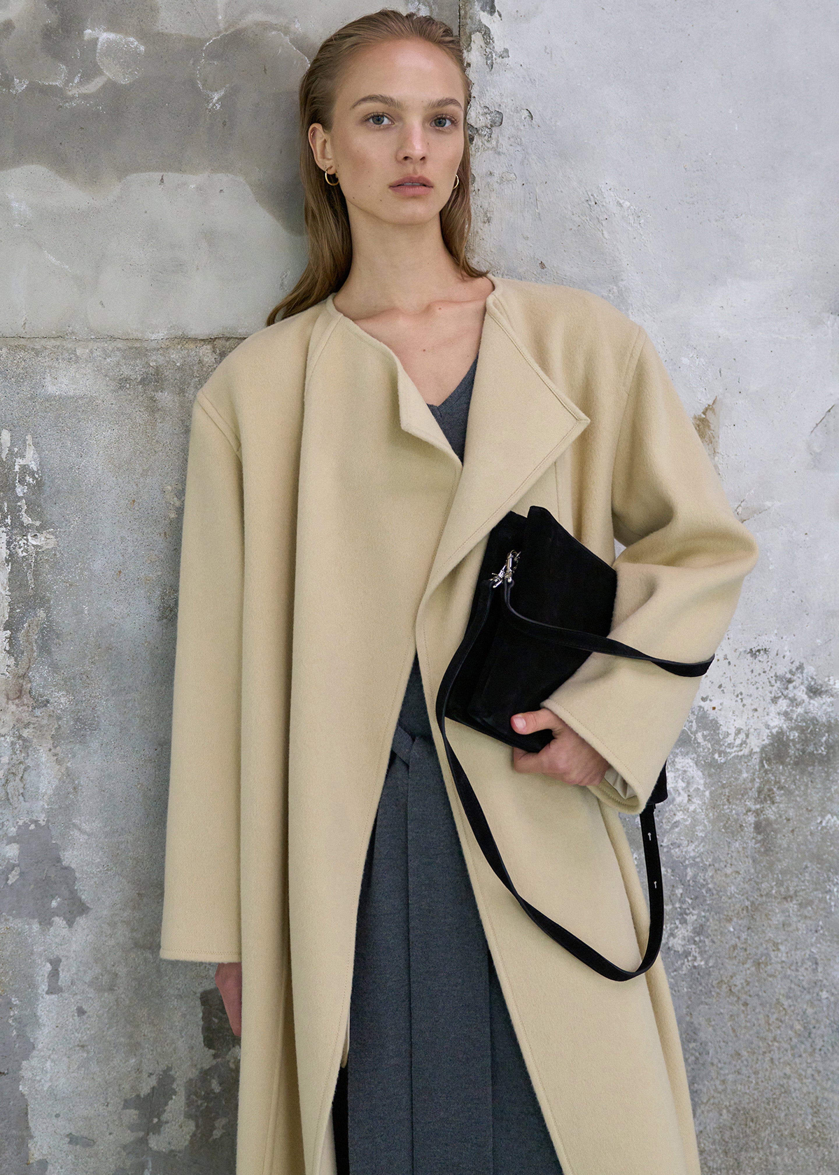 Kiva Wool Coat - Beige - 5