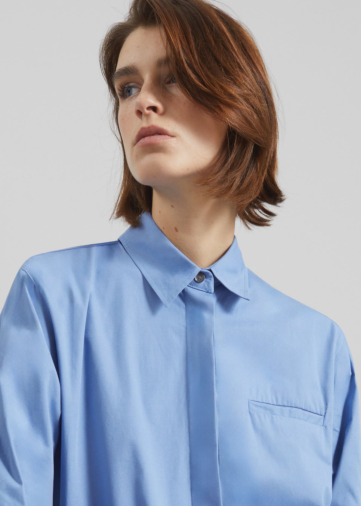 Kniva Cropped Shirt - Blue - 4
