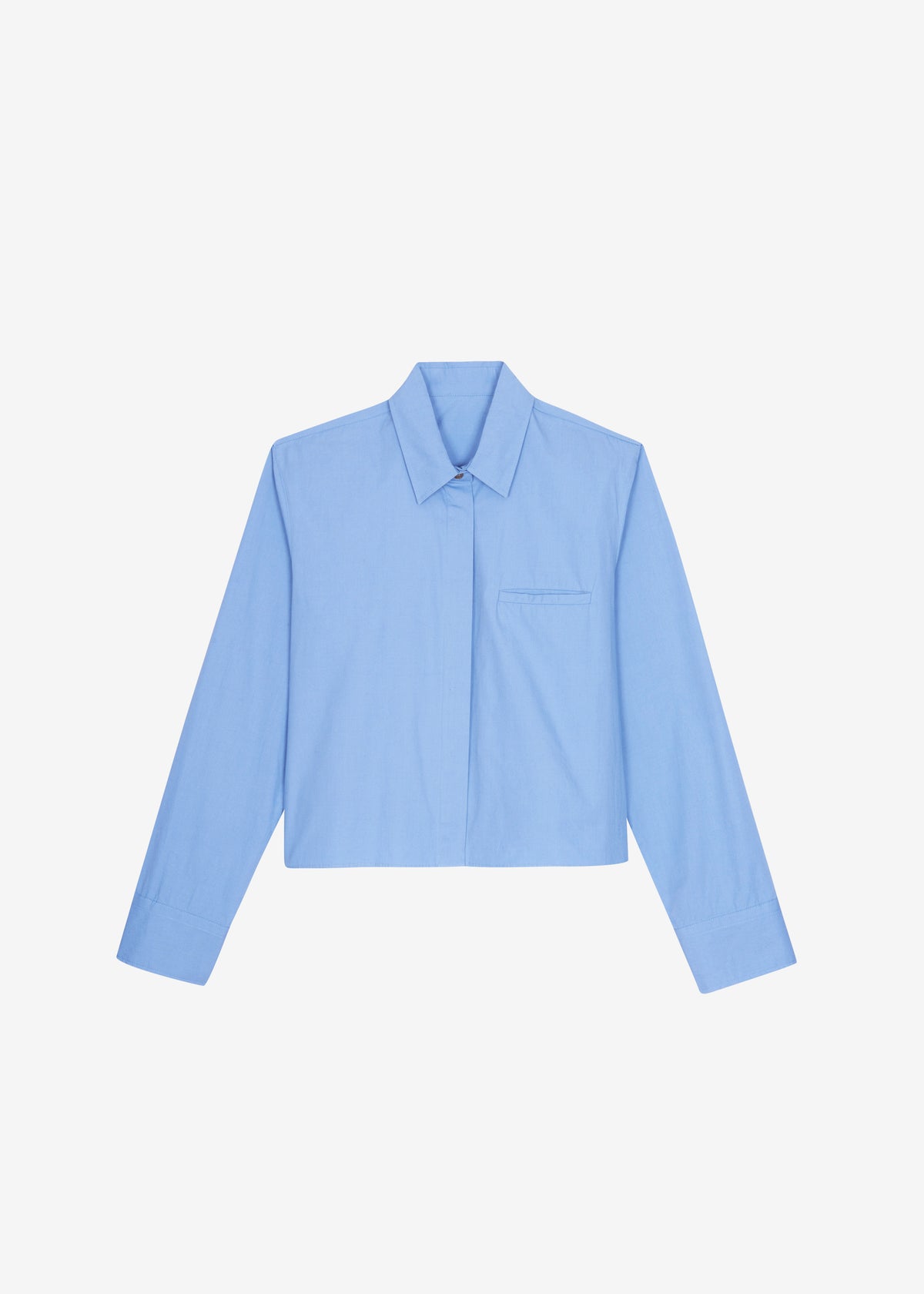 Kniva Cropped Shirt - Blue - 9