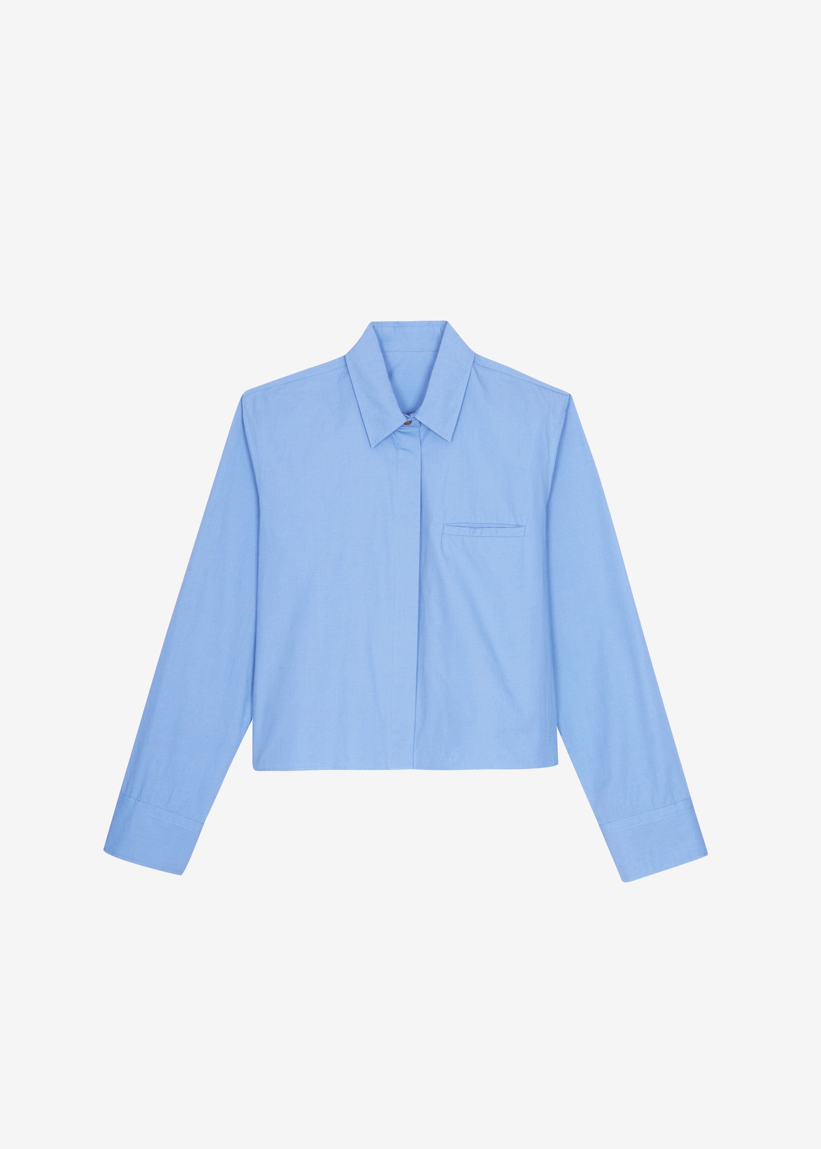 Kniva Cropped Shirt - Blue - 9