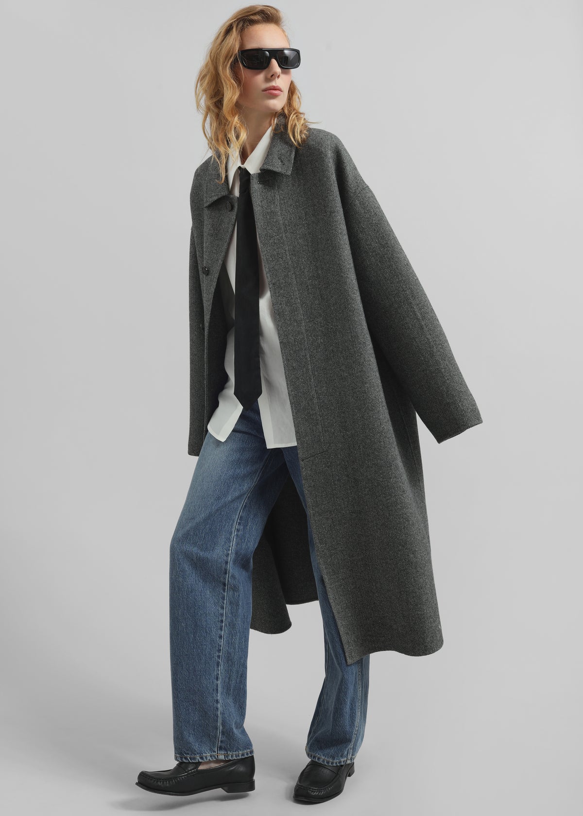 Knole Wool Coat - Grey - 1