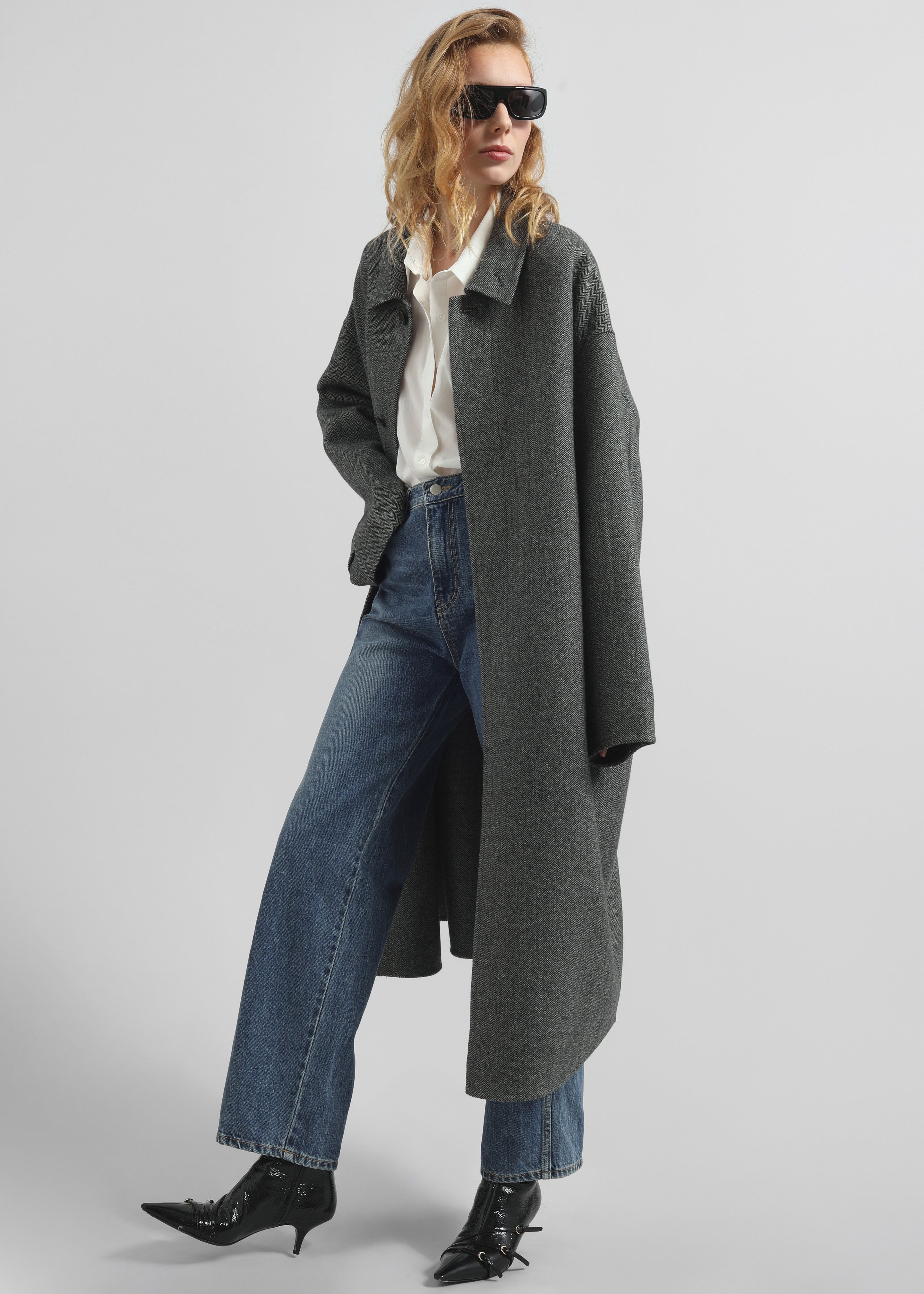 Knole Wool Coat - Grey – The Frankie Shop