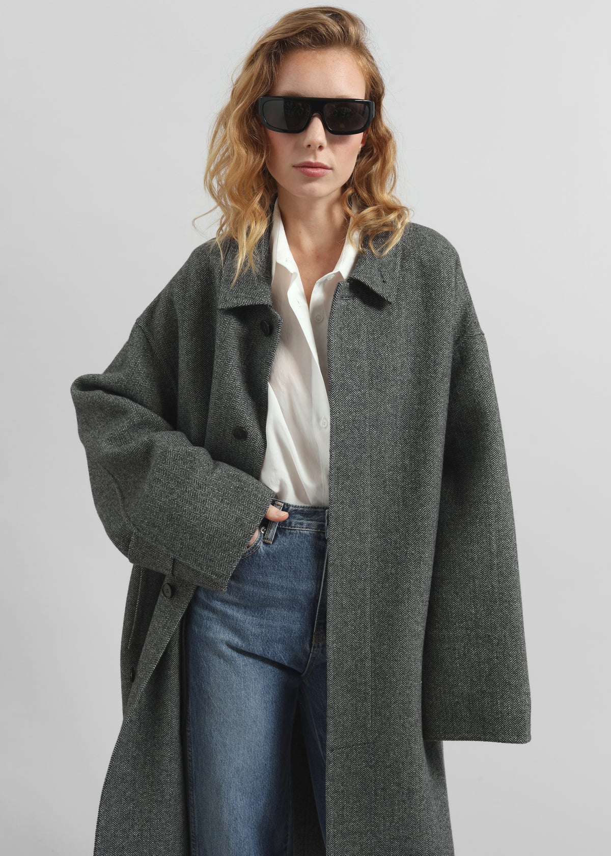 Knole Wool Coat - Grey - 3