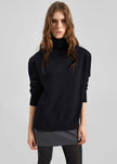Koler Padded Knit Turtleneck - Black