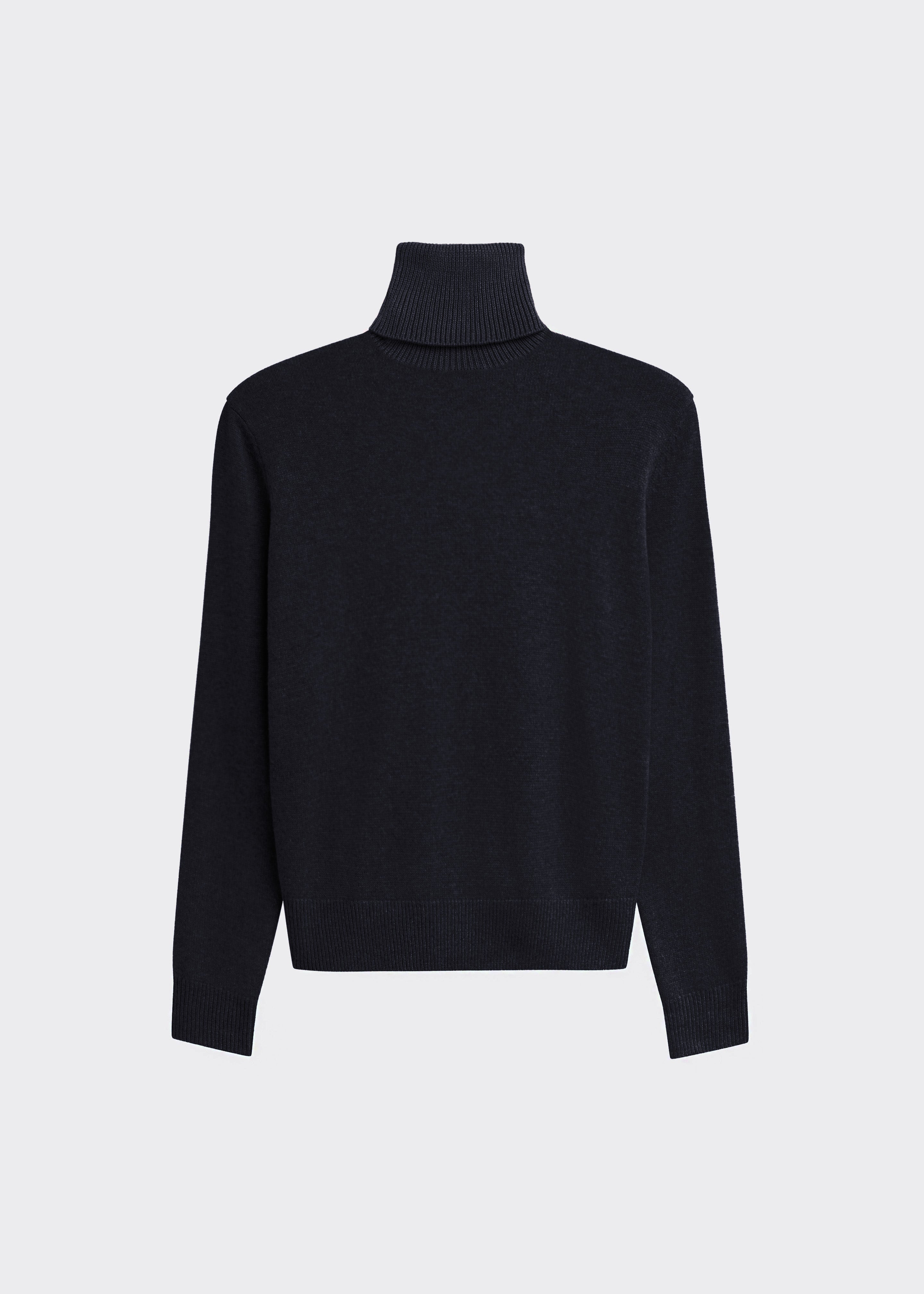 Koler Padded Knit Turtleneck - Black - 9