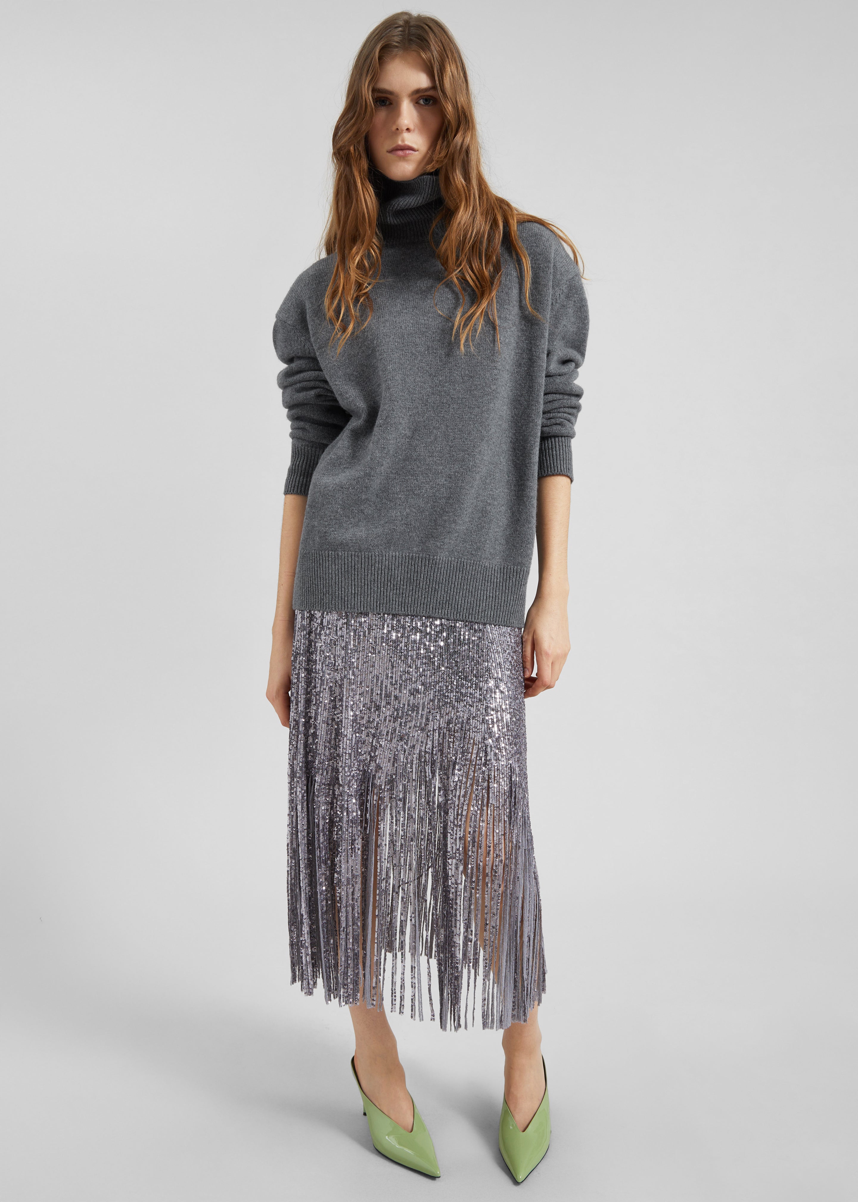 Koler Padded Knit Turtleneck - Grey - 6