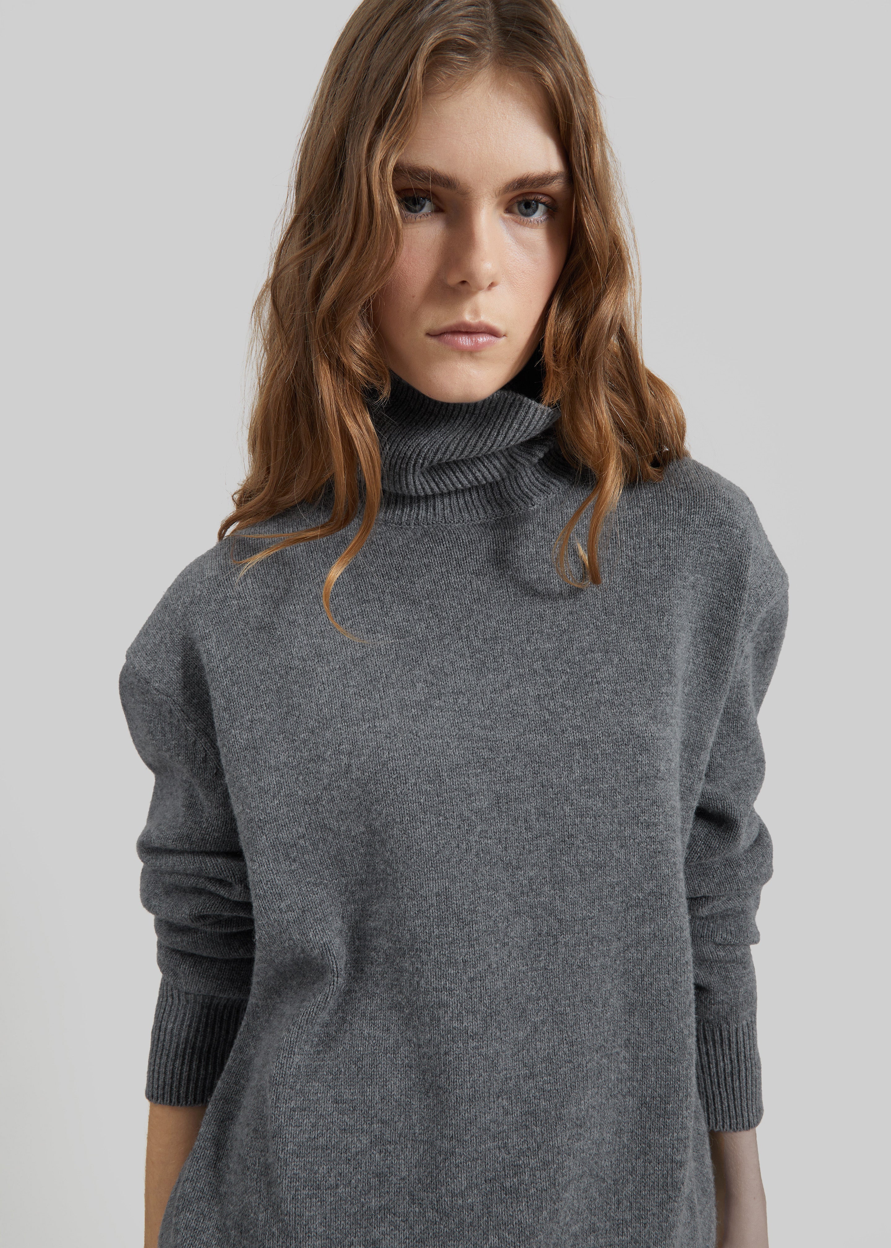 Koler Padded Knit Turtleneck - Grey - 4