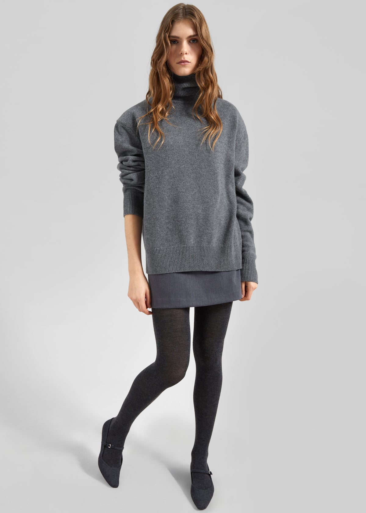 Koler Padded Knit Turtleneck - Grey - 9