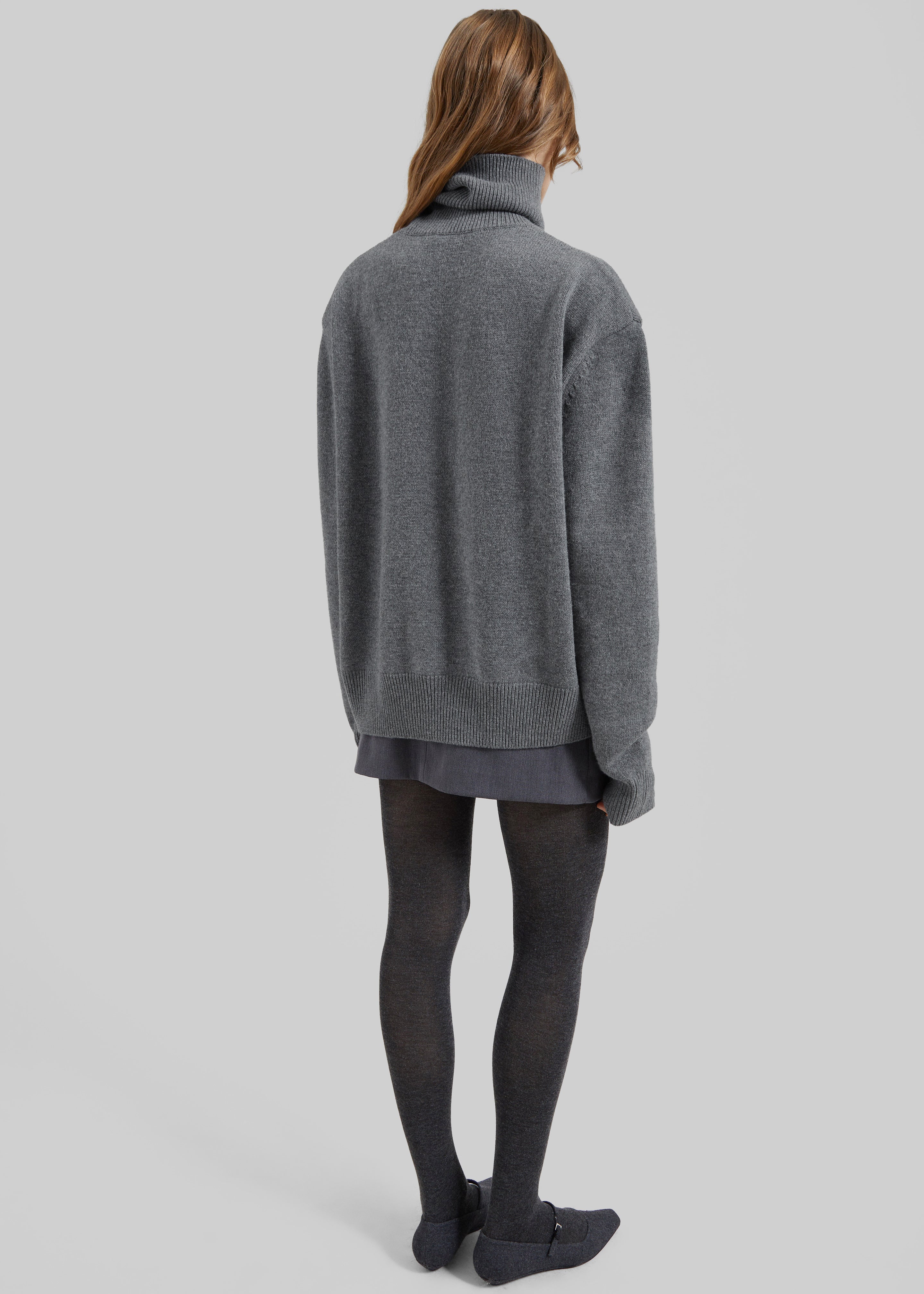 Koler Padded Knit Turtleneck - Grey – The Frankie Shop