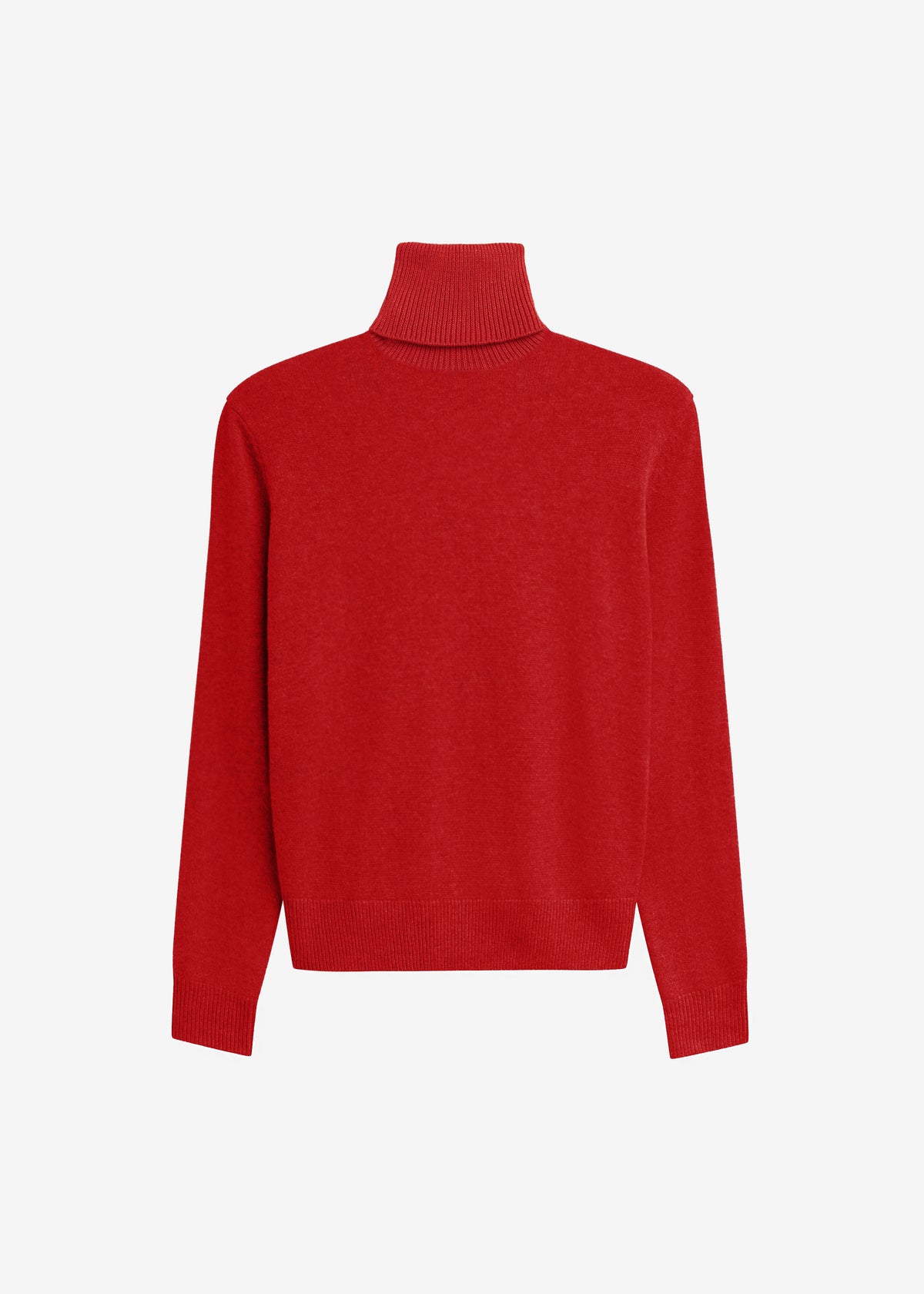 Koler Padded Knit Turtleneck - Red - 7