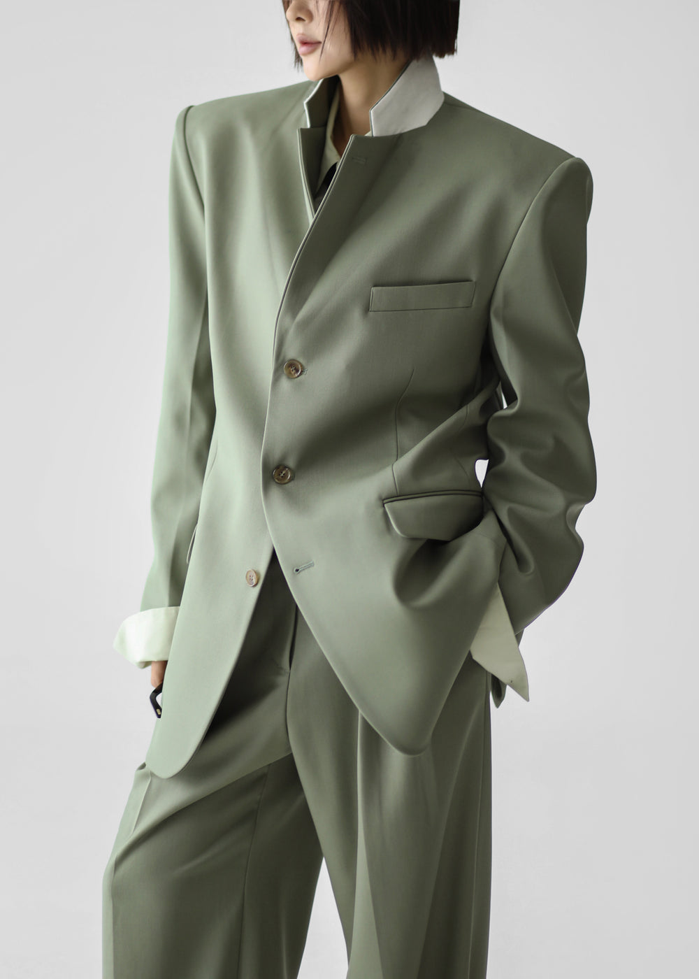 Trosa Blazer - Pale Olive