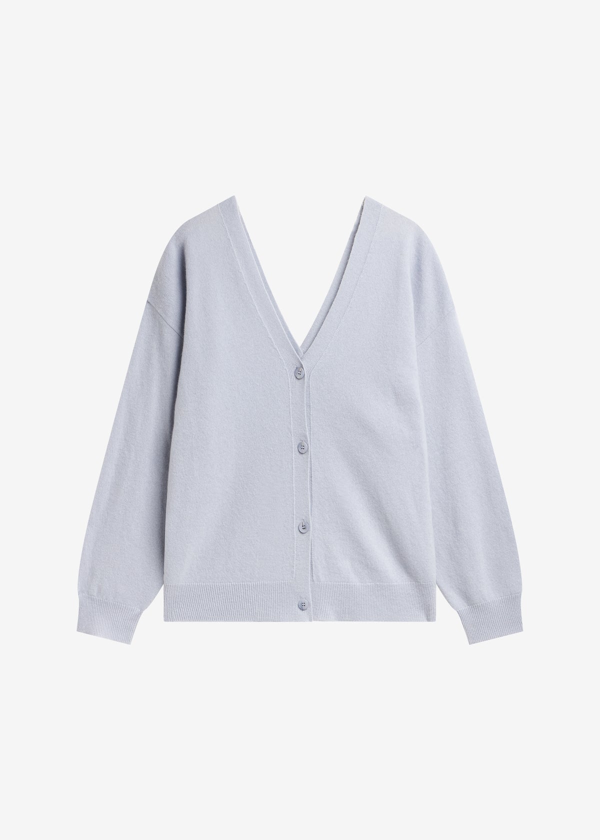 Lachen Double-Sided Wool Cardigan - Powder Blue - 5