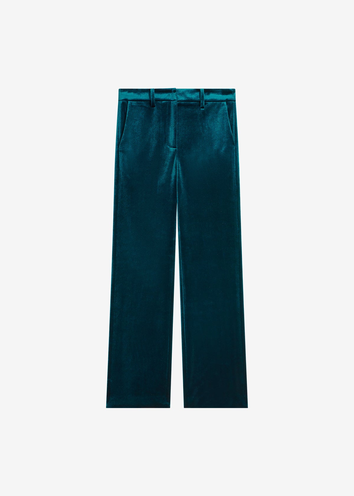 Laila Velvet Trousers - Deep Green - 10
