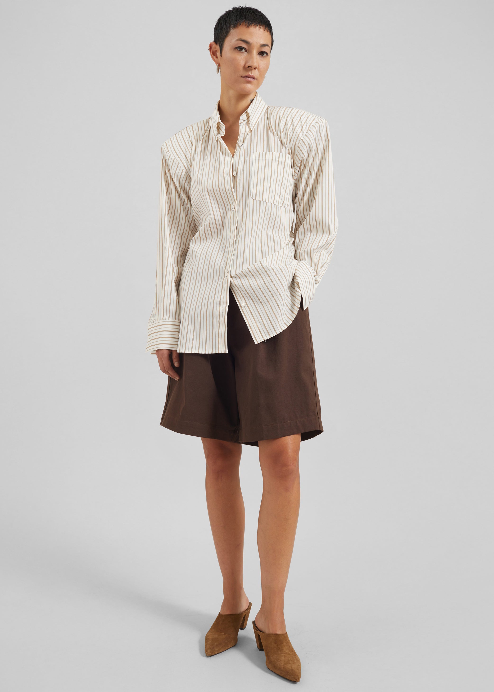 Shop the look image for Lambeth Bermuda Shorts - Brown