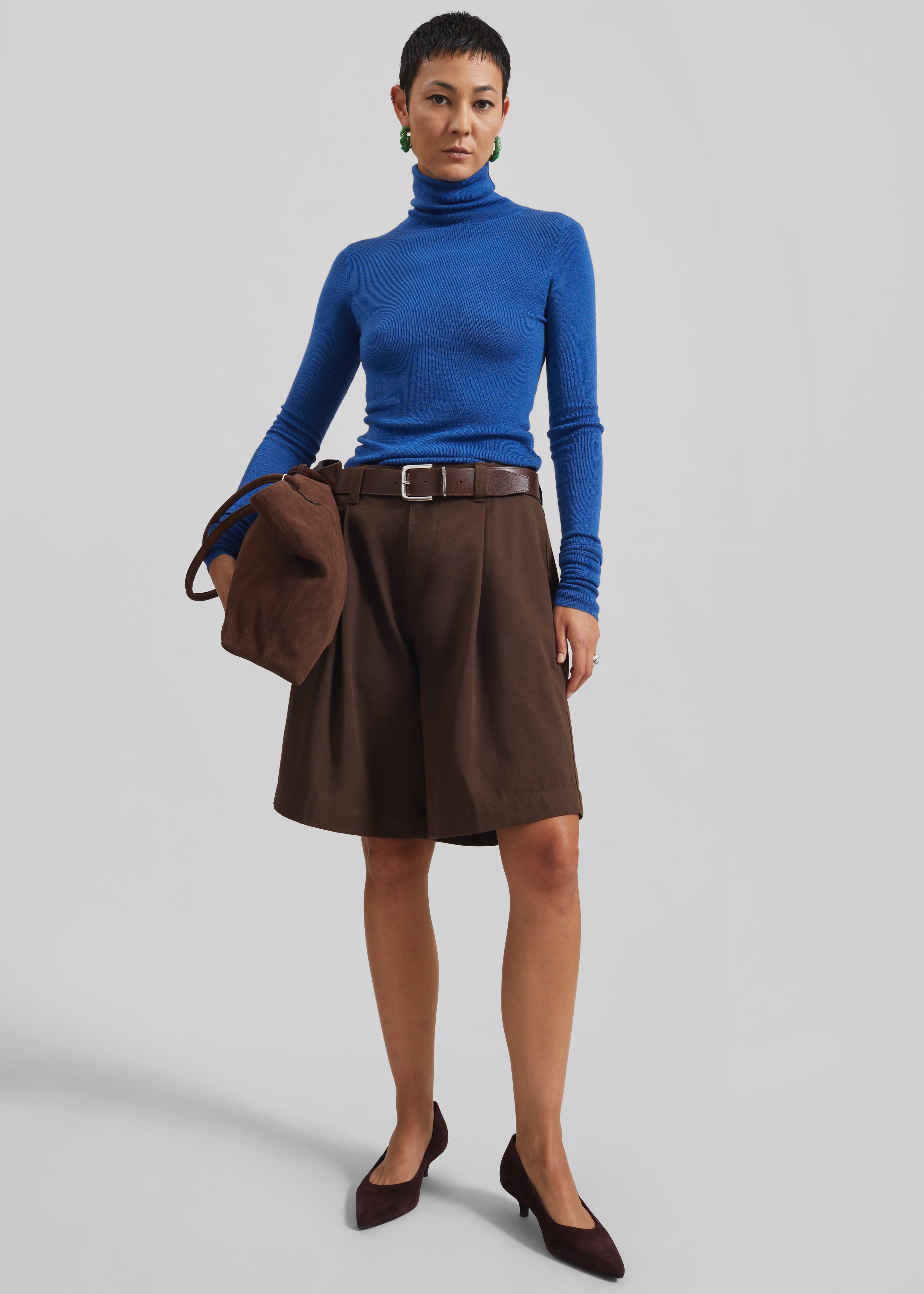 Lambeth Bermuda Shorts - Brown - 1