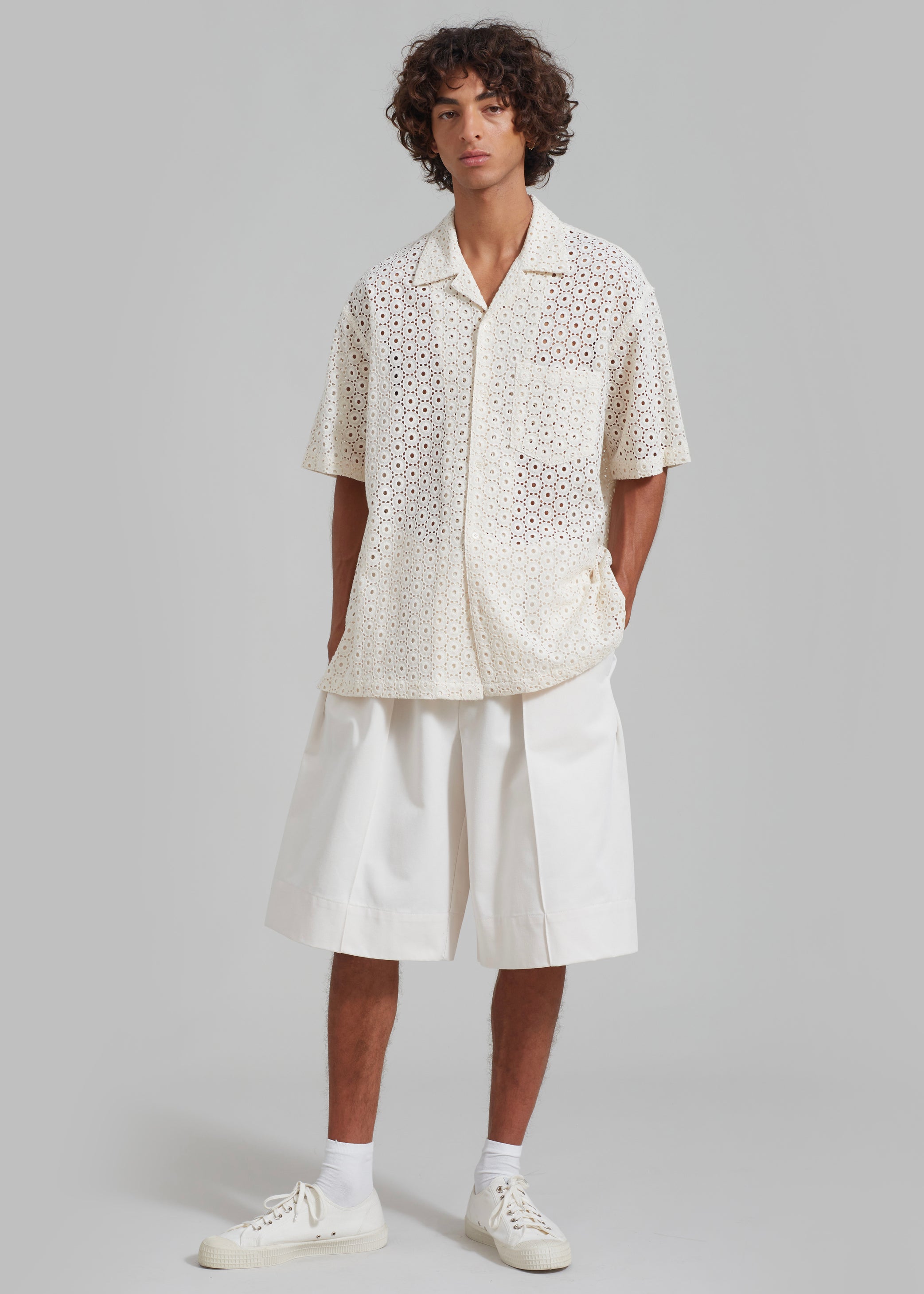 Shop the look image for Landon Short Sleeve Shirt - Beige