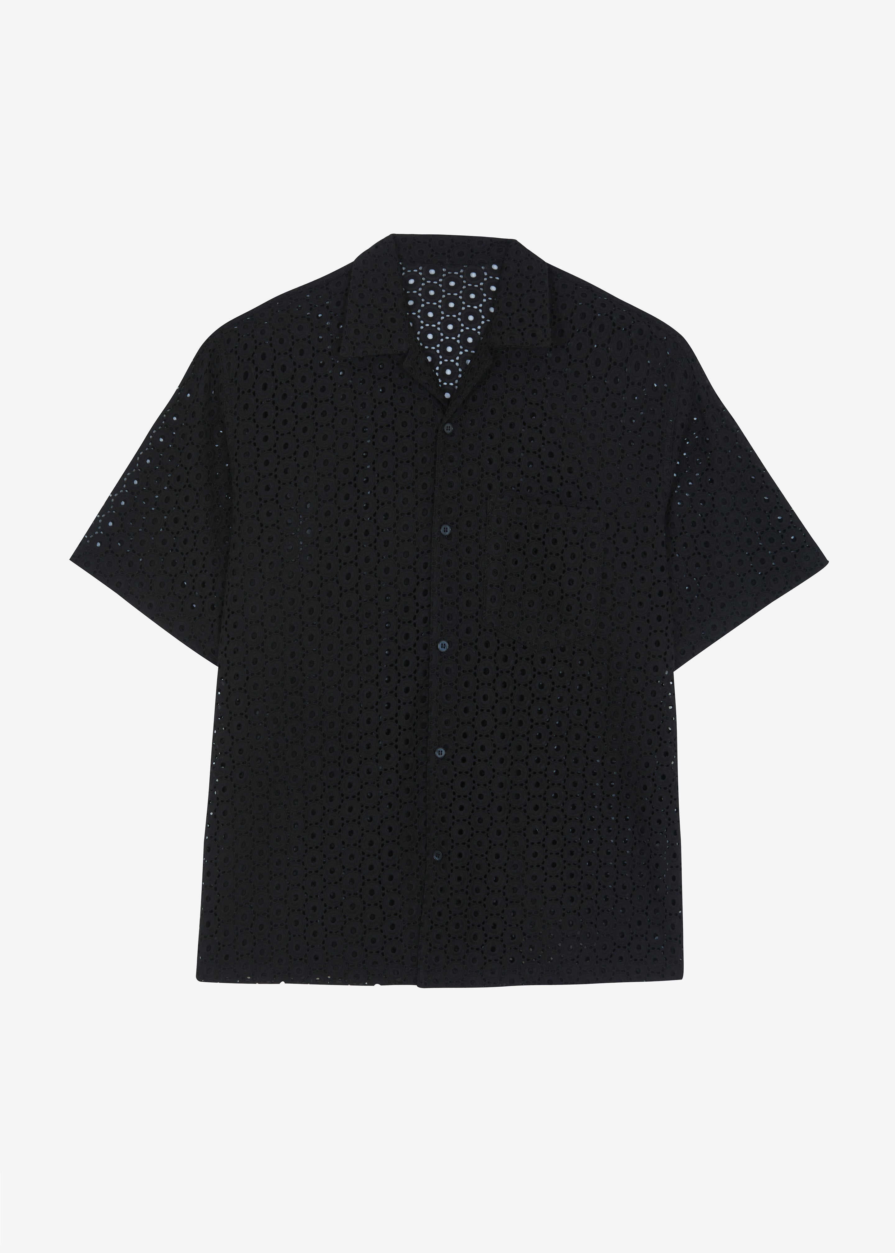 Landon Short Sleeve Shirt - Black - 8