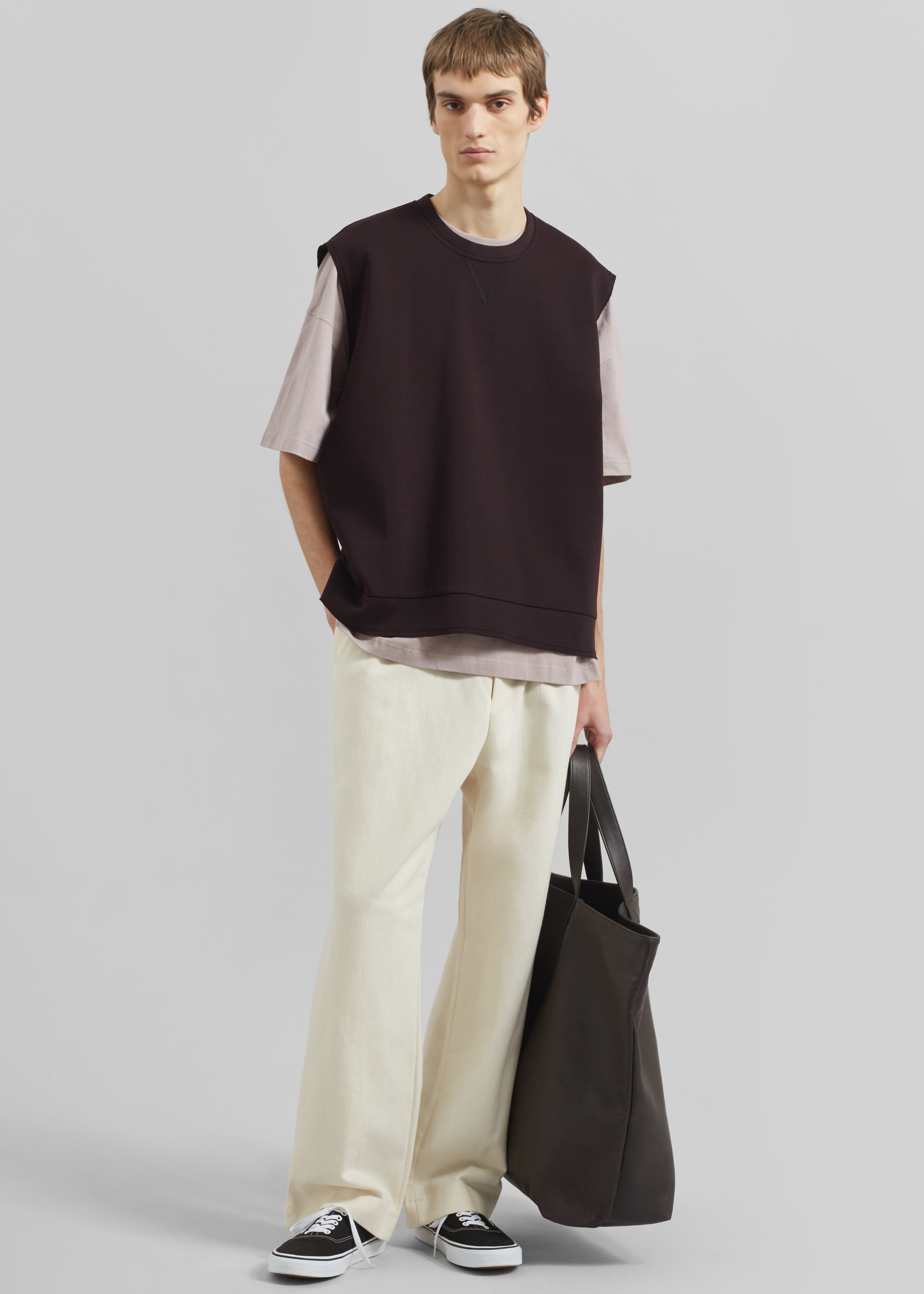 Laos Tank Top - Dark Plum - 1