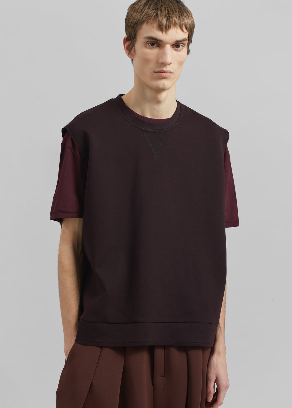 Laos Tank Top - Dark Plum - 1