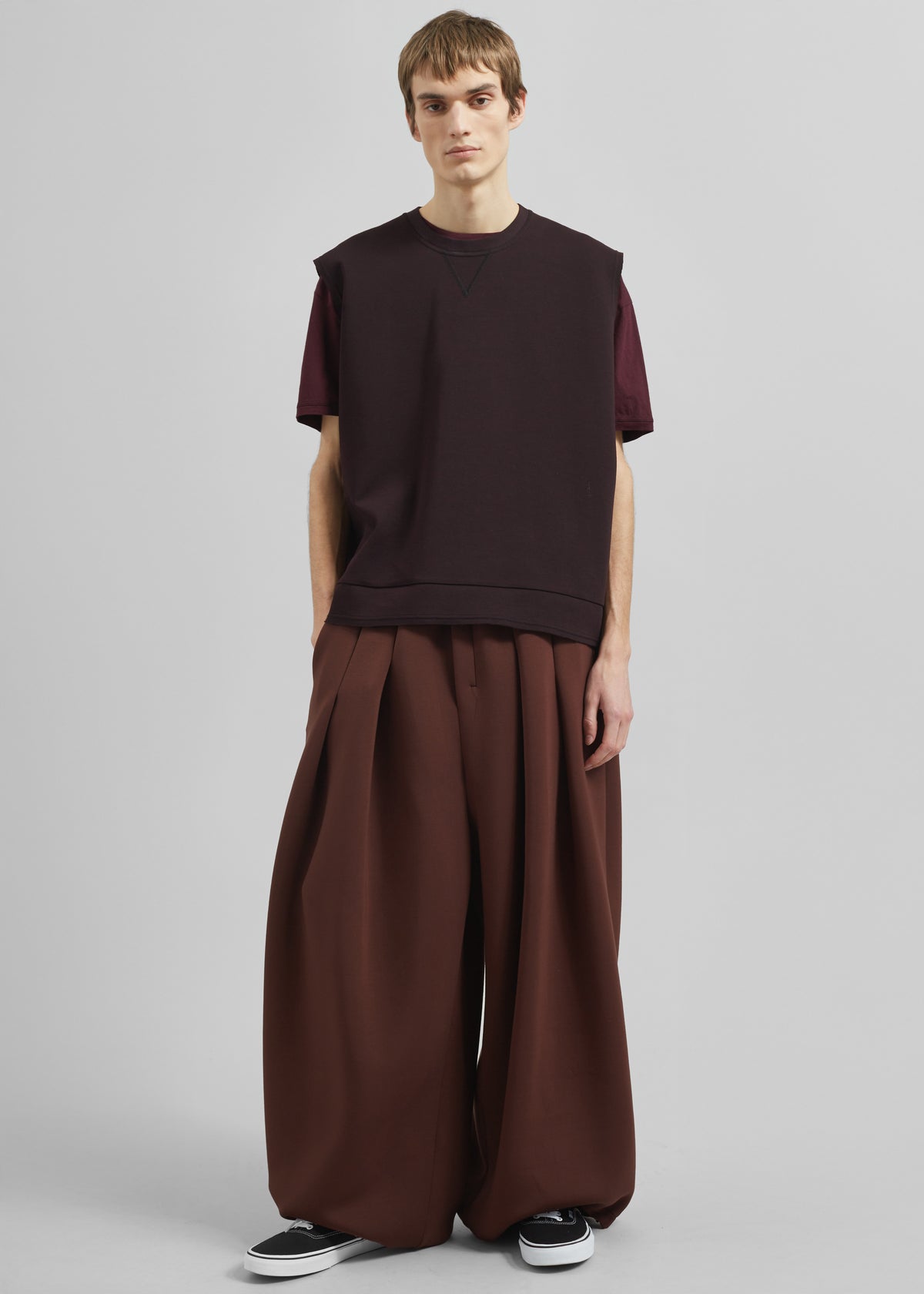 Laos Tank Top - Dark Plum - 4