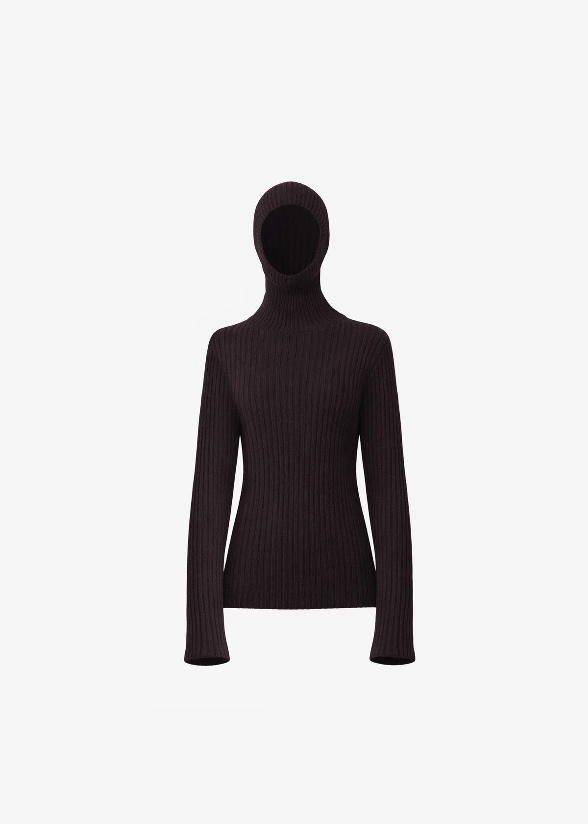 Larice Hooded Knit Top - Brown - 9
