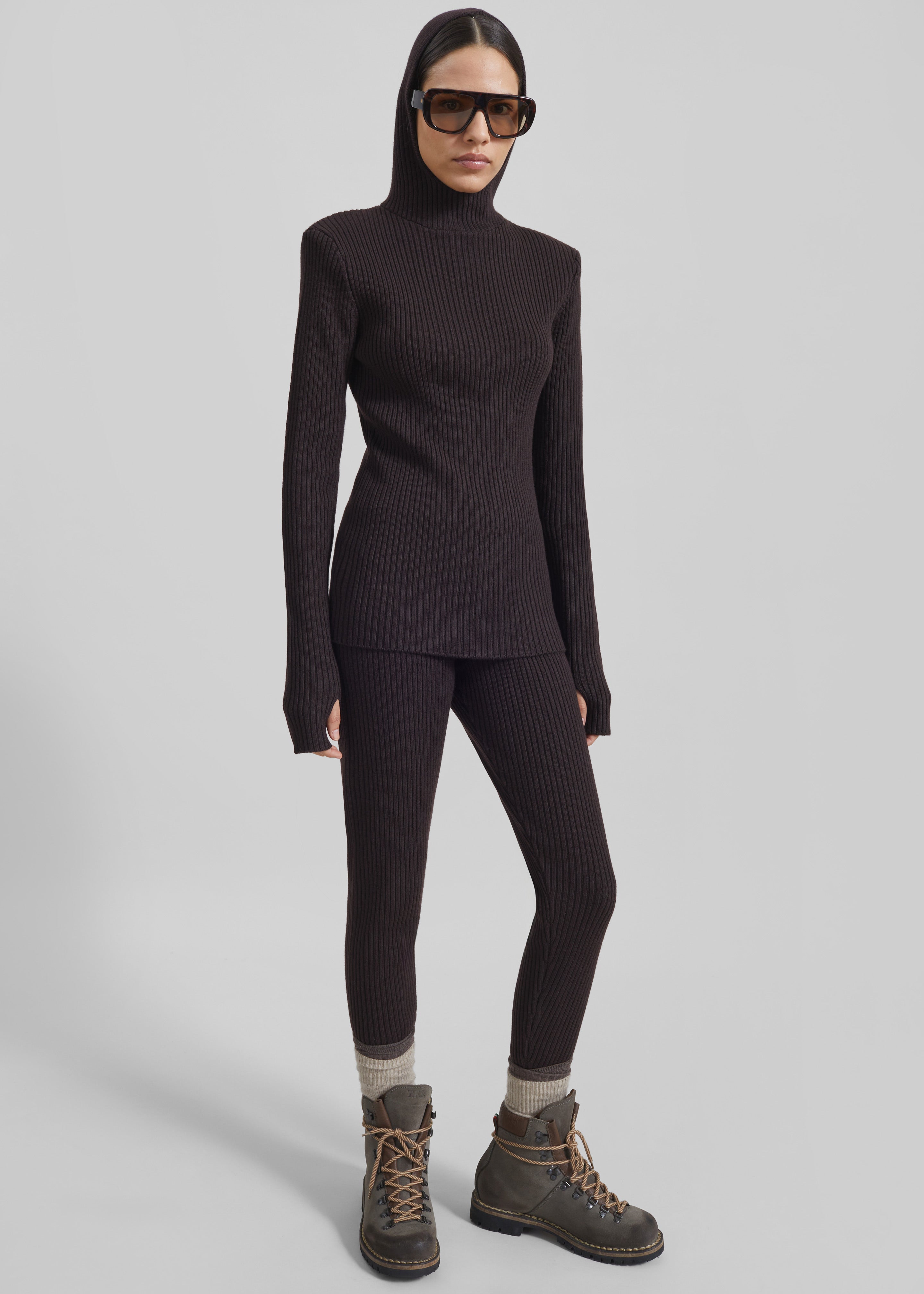 新品 CLANE WOOL RIB HOODED TIGHT TOPS 681ee180d172f29a9e8c10235dc31f